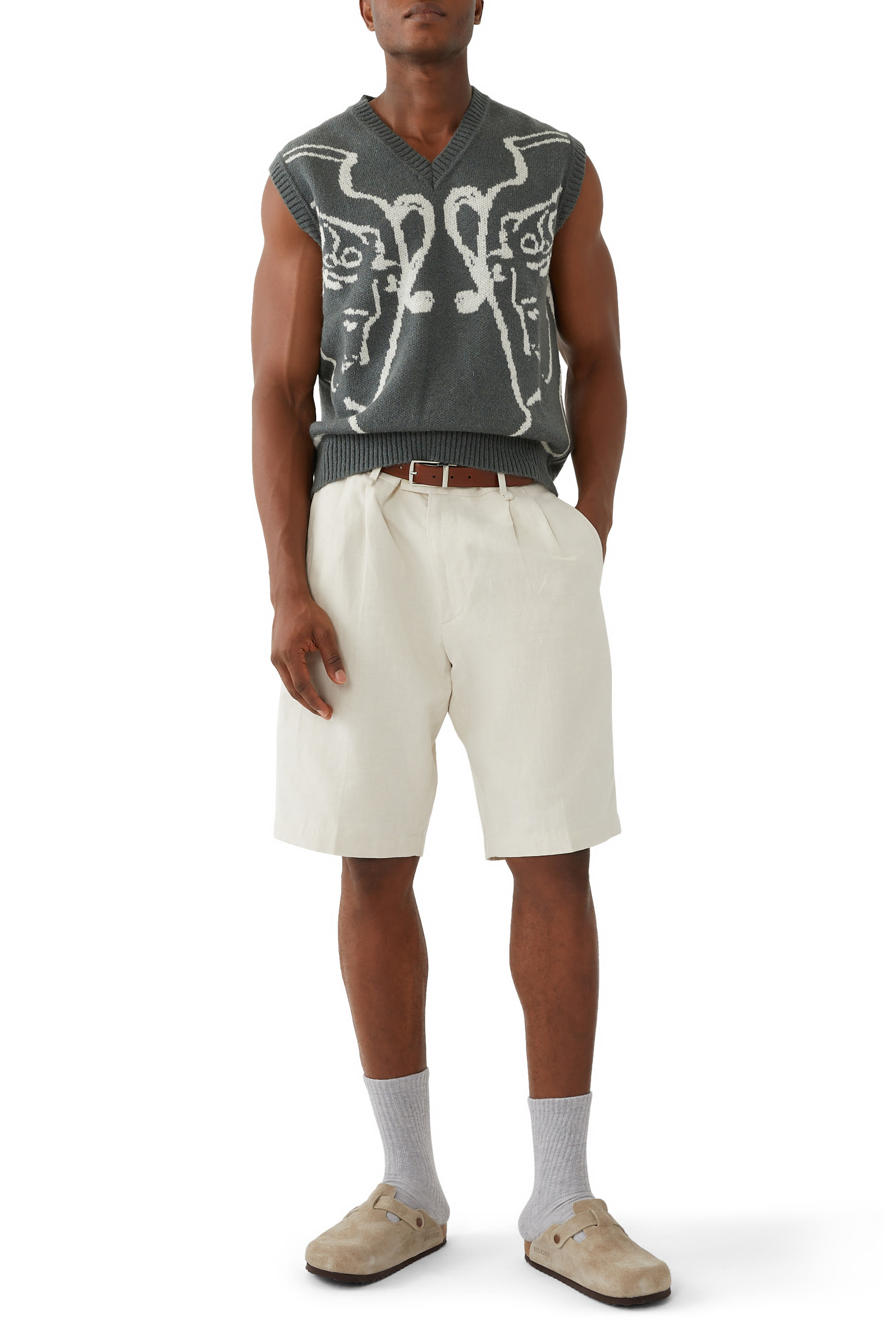 Grecian Urn V-Neck Vest