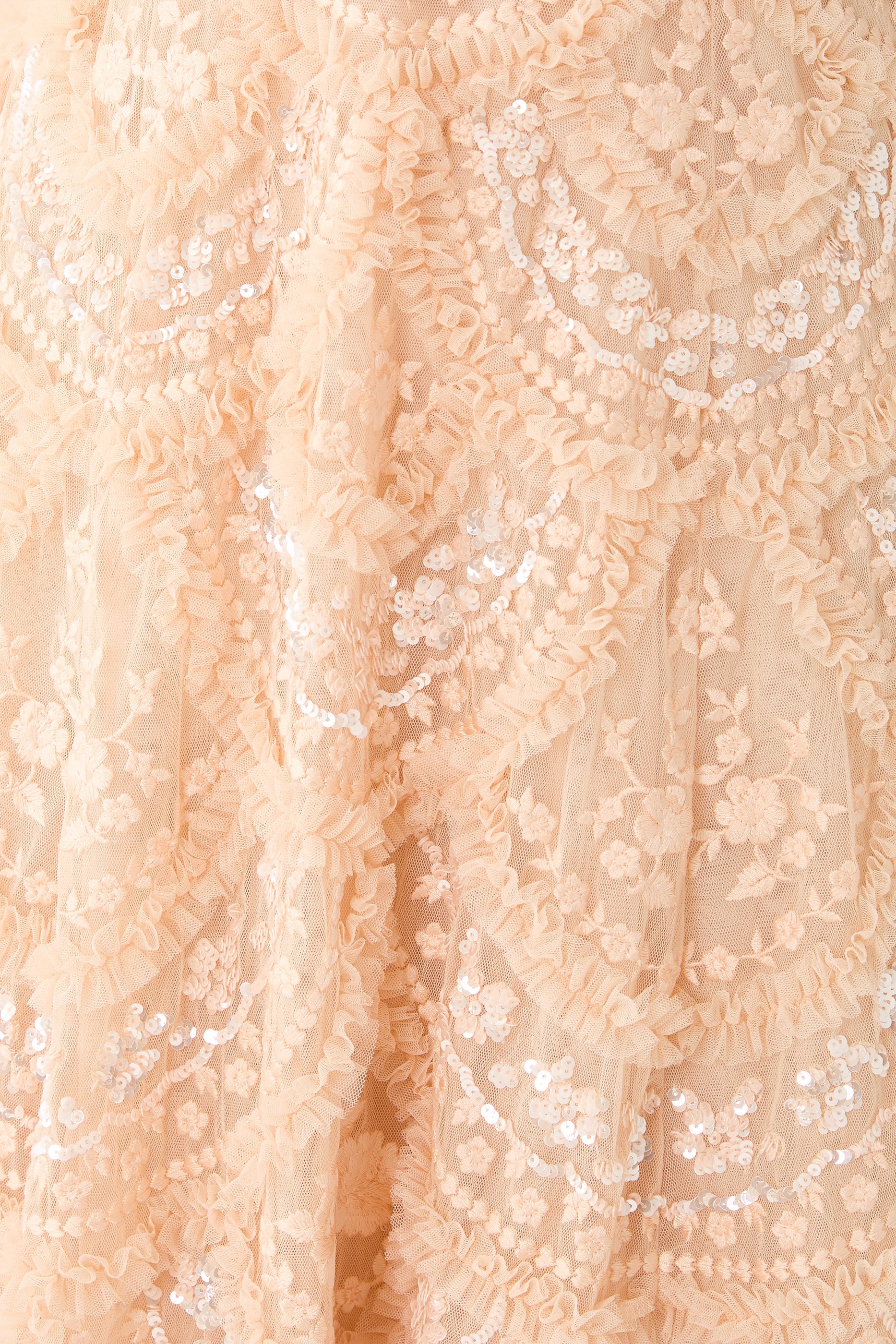 Carmen Ruffle Ankle Gown