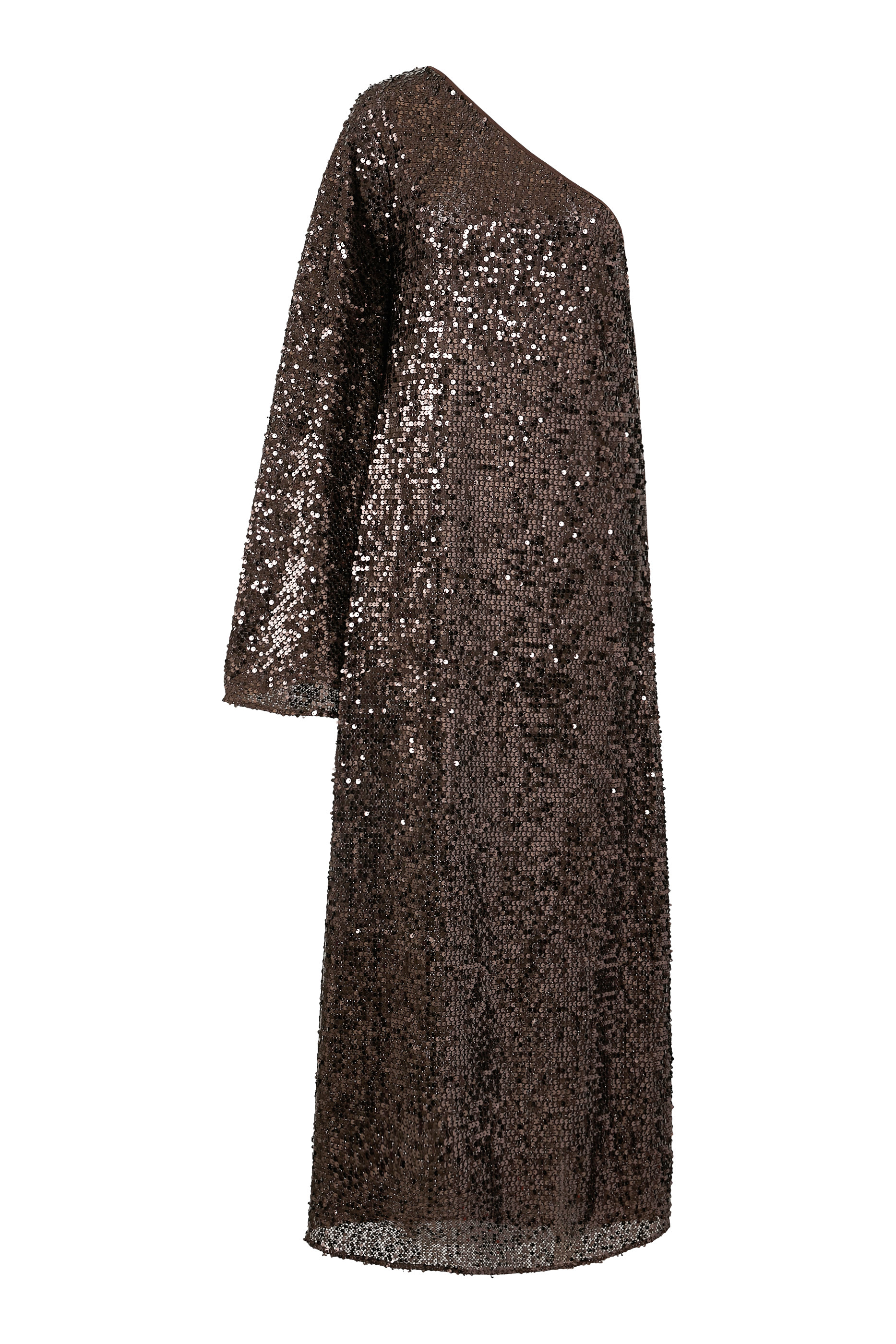 Net Sequin Maxi Dress