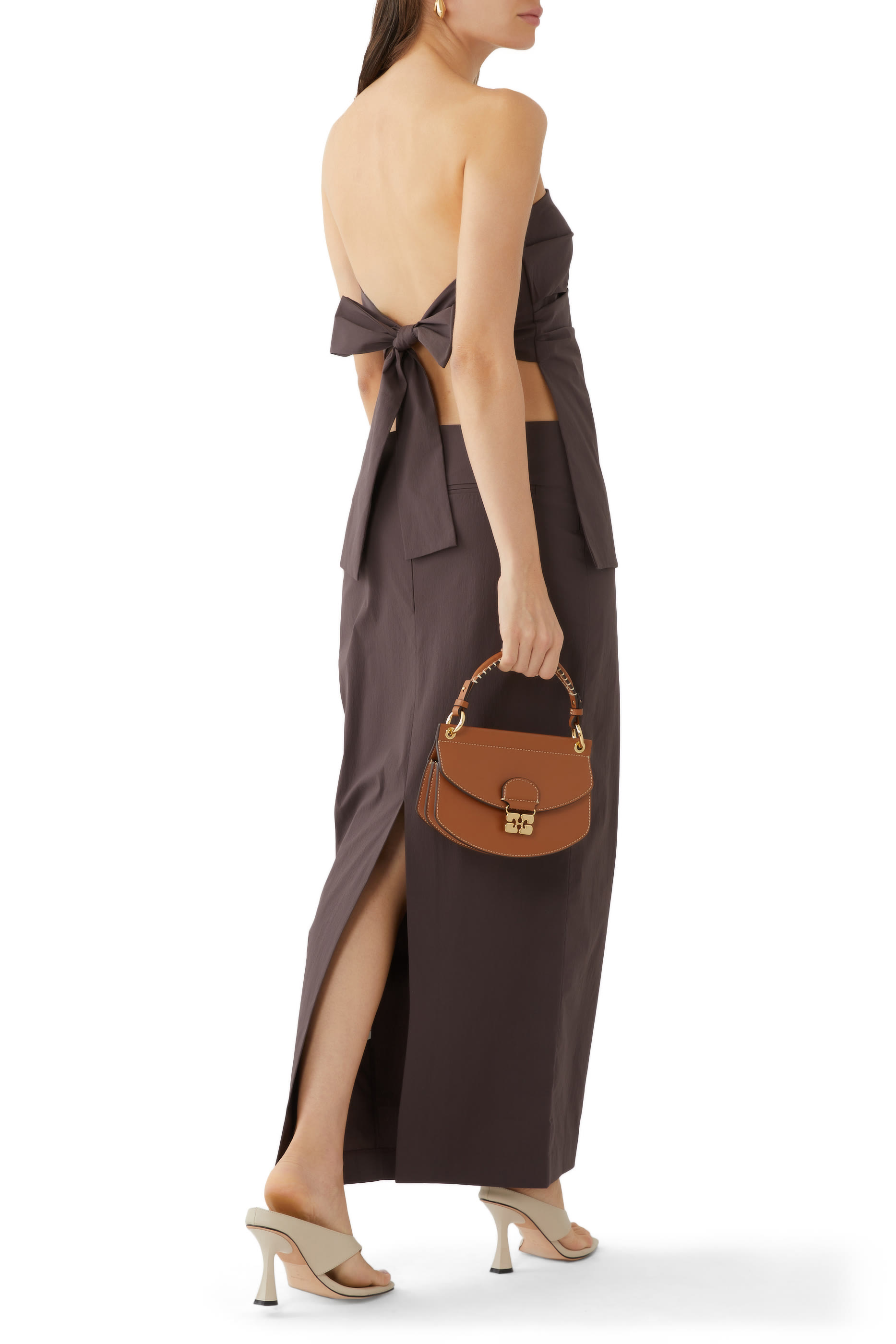 Strapless Tie Back Top