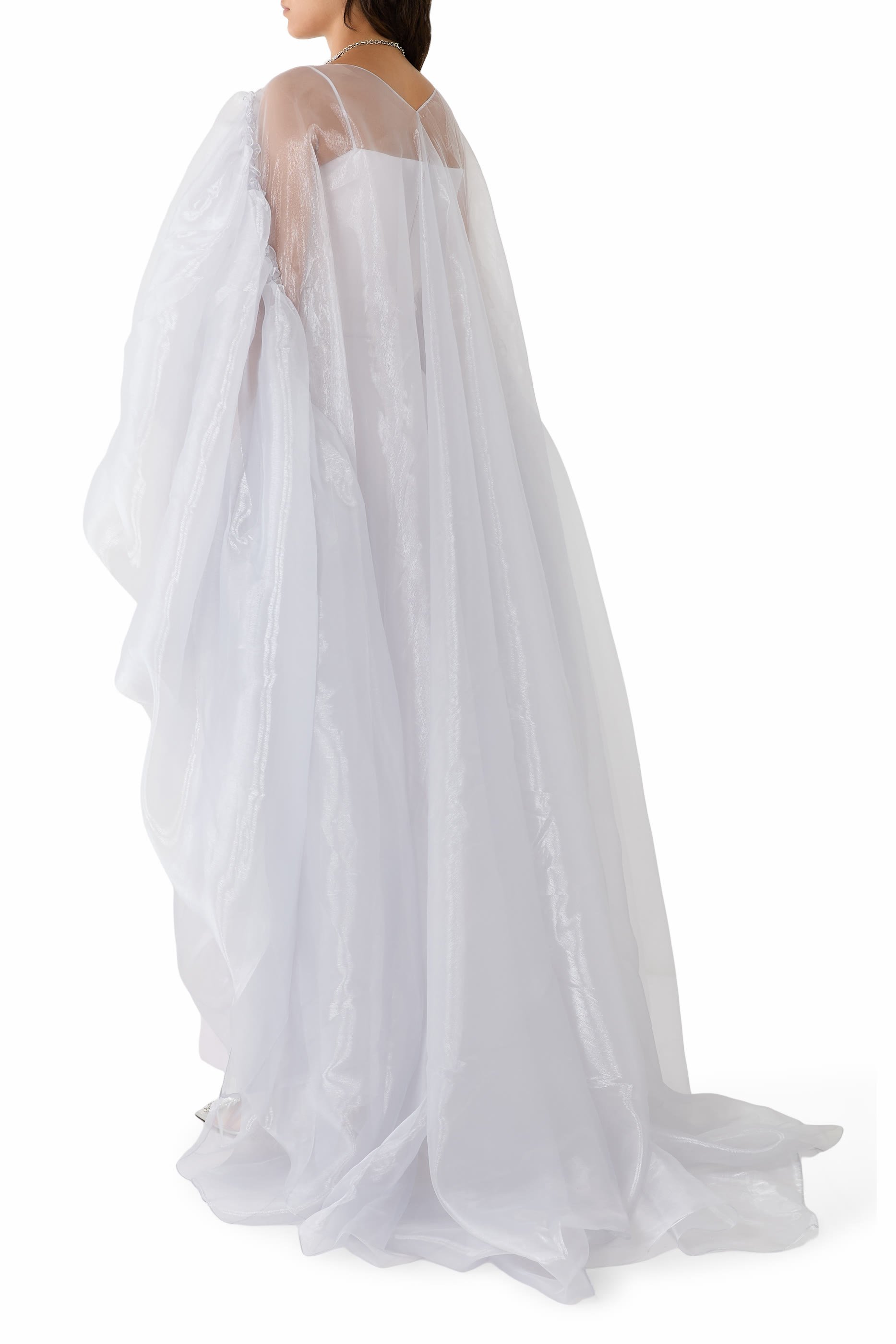 Slim-Cut Full-Length Crepe Gown 