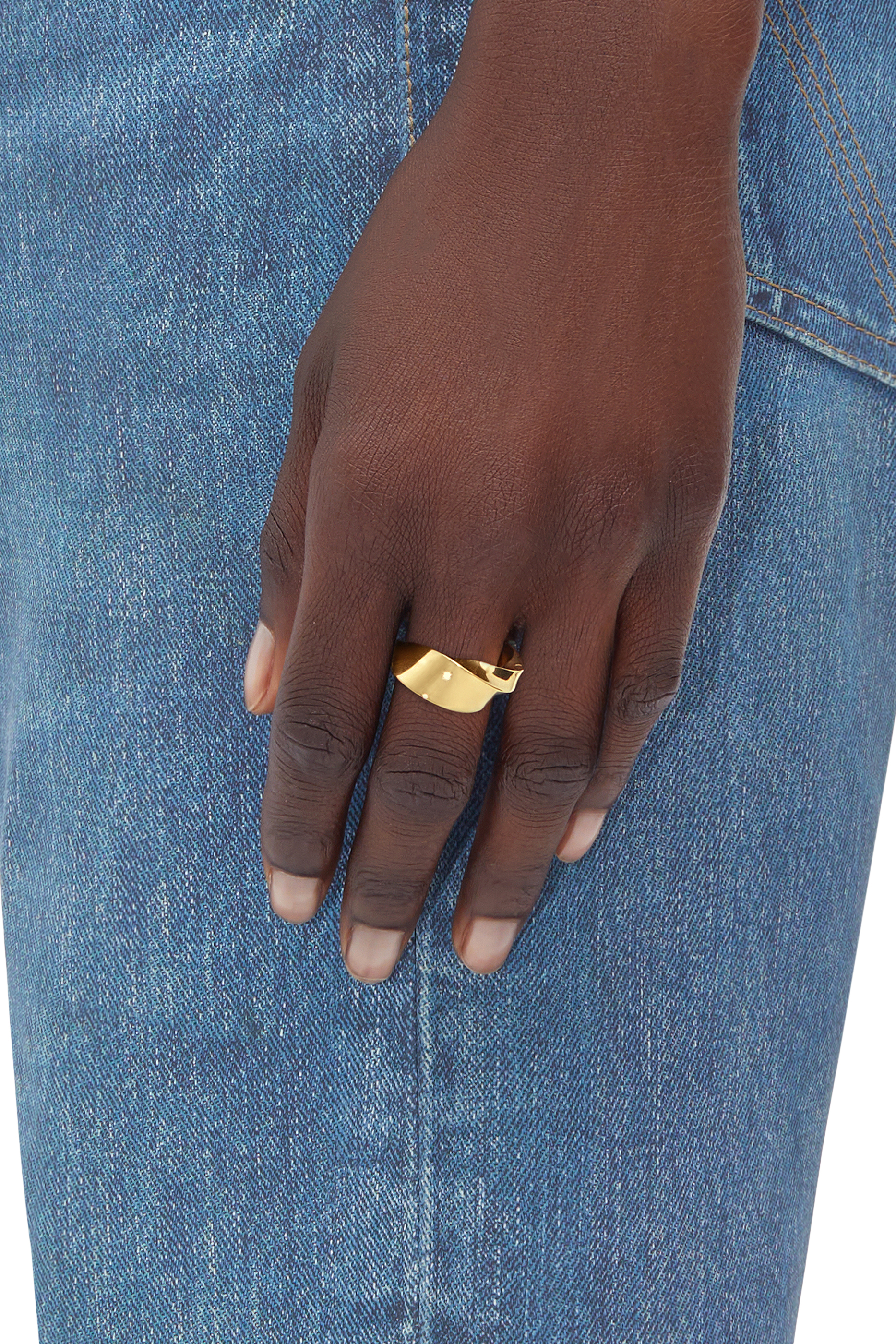 Essentials Twist Ring, 18k Gold-Finish Sterling Silver