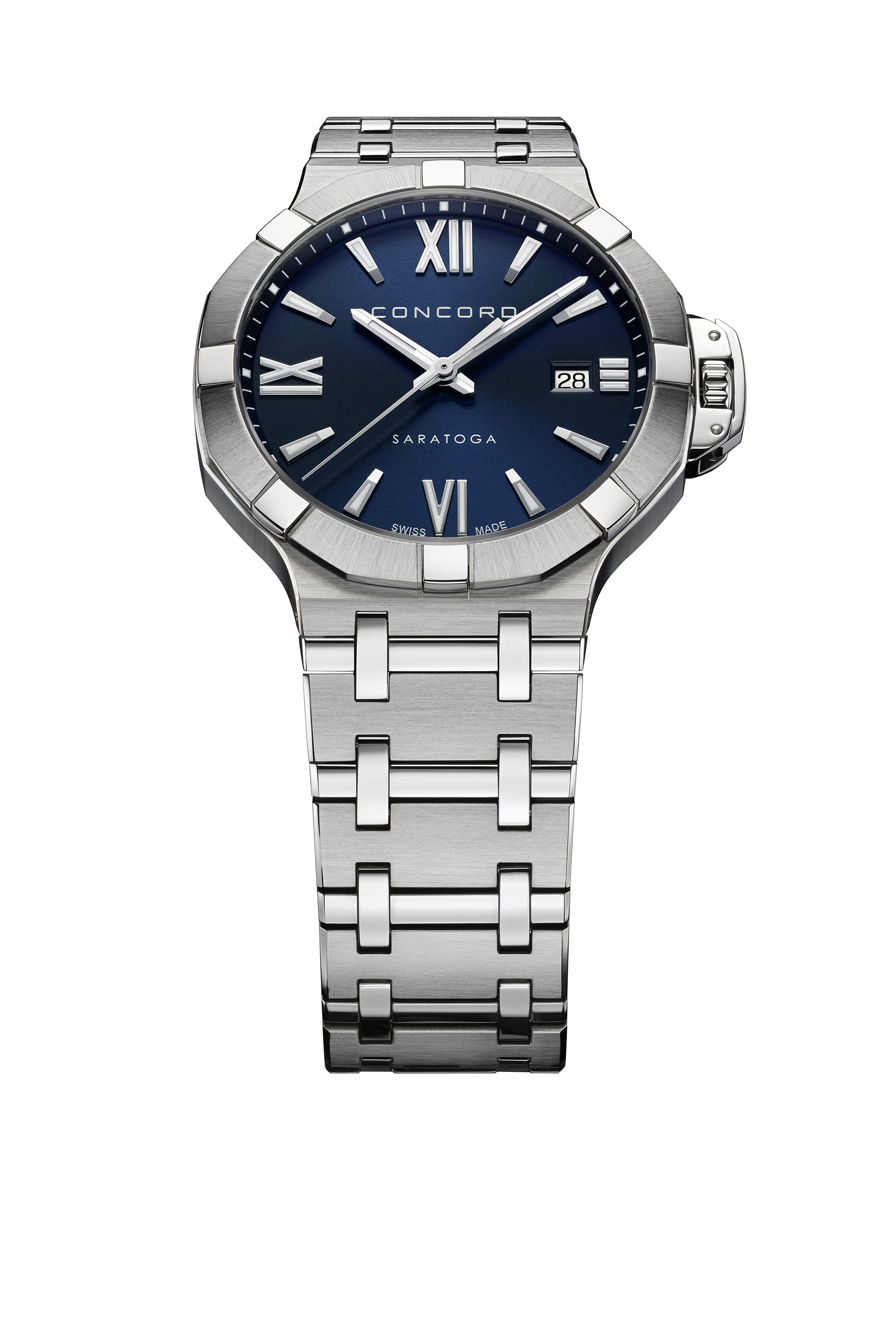 Saratoga Quartz Watch, Stainless Steel