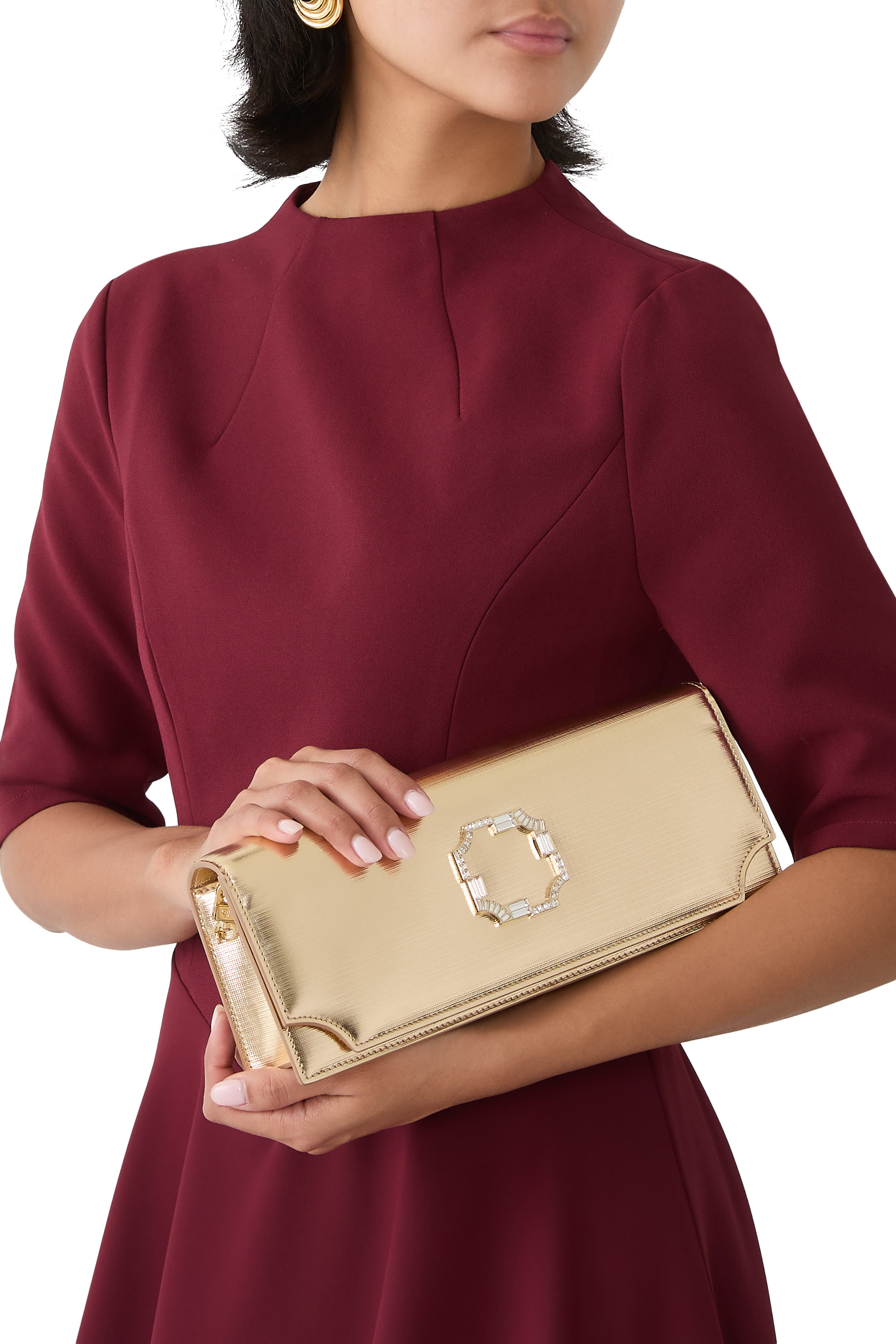 Vivien Leather Clutch Bag