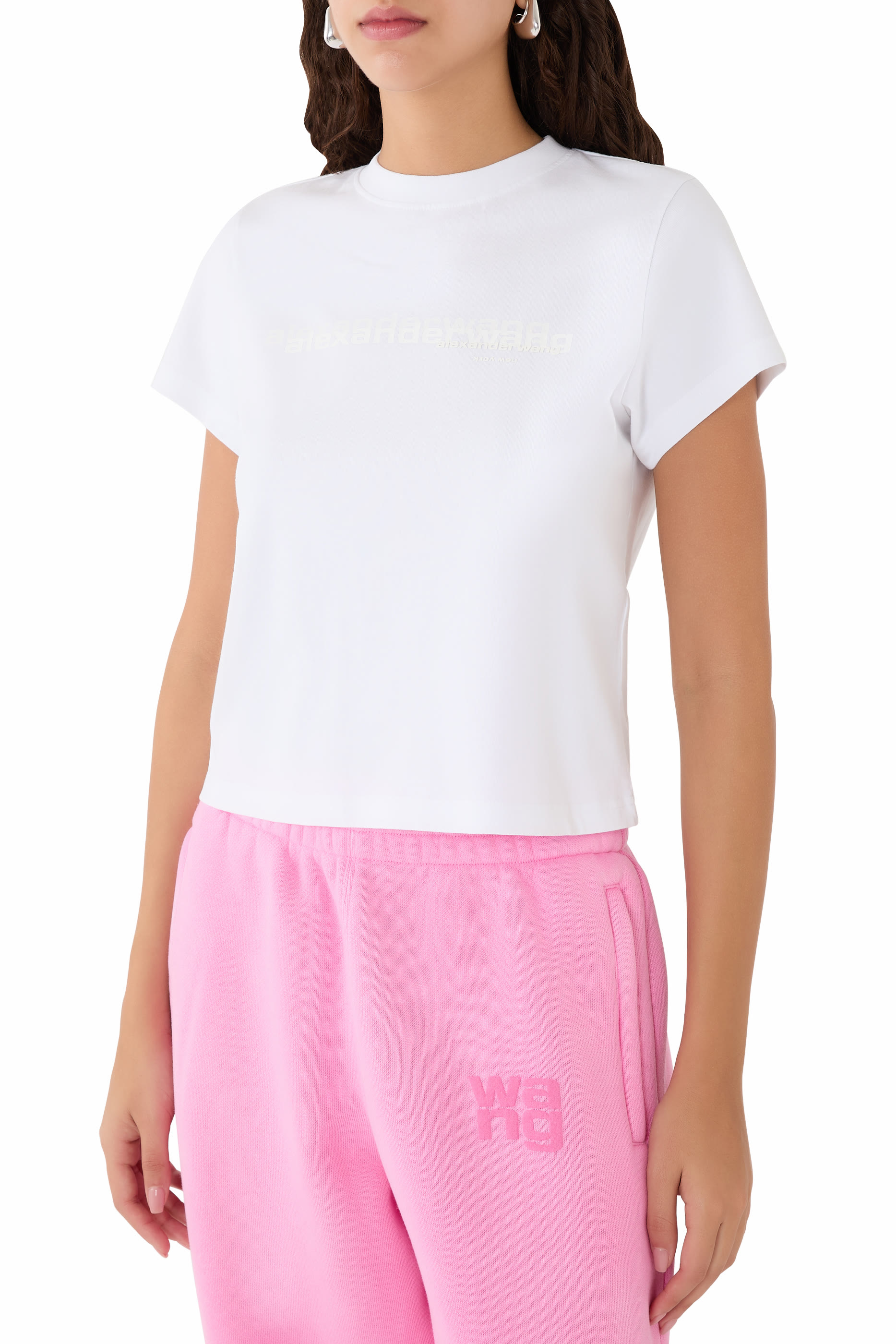 Shrunken Logo Cotton T-Shirt