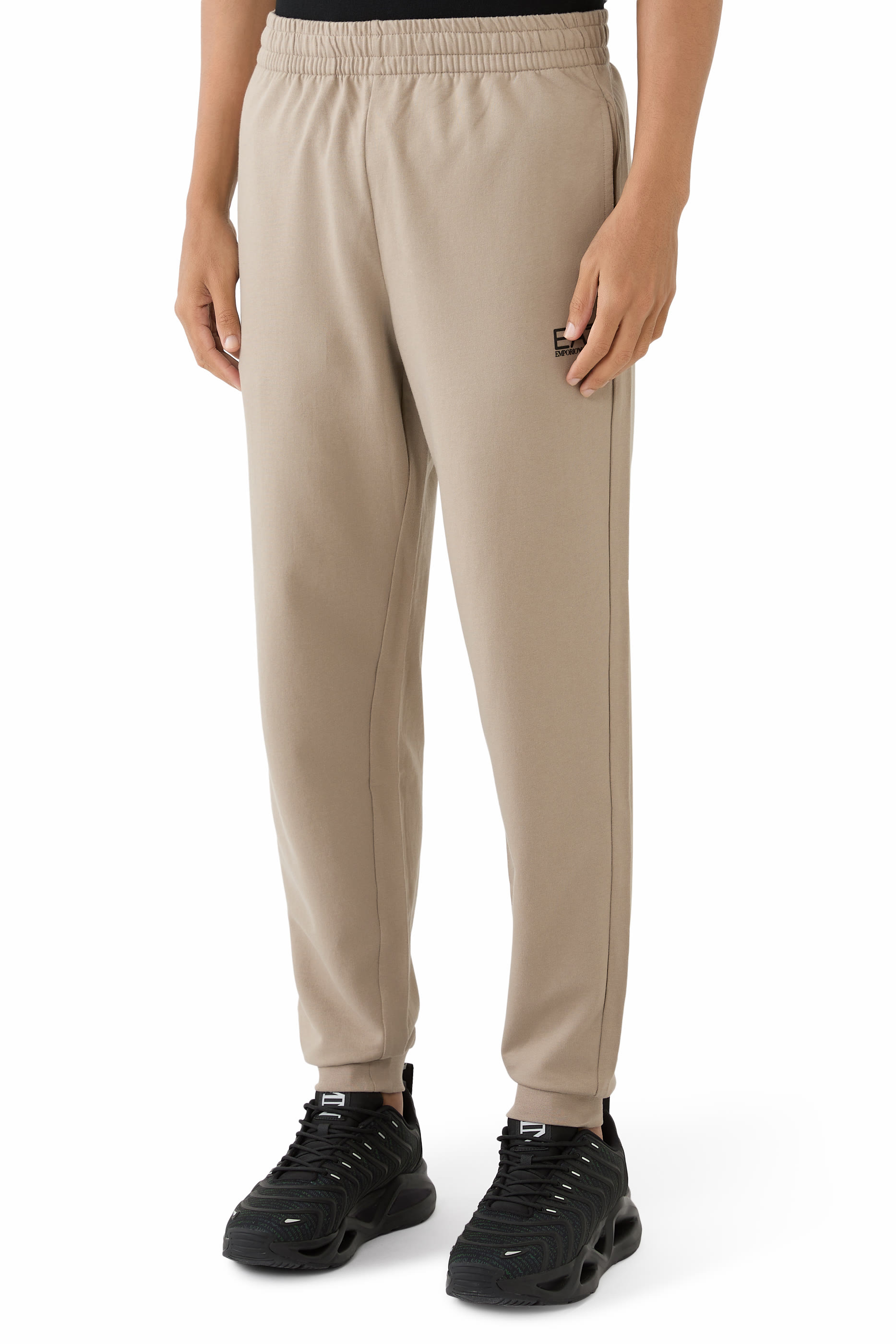 EA7 Logo Cotton Sweatpants