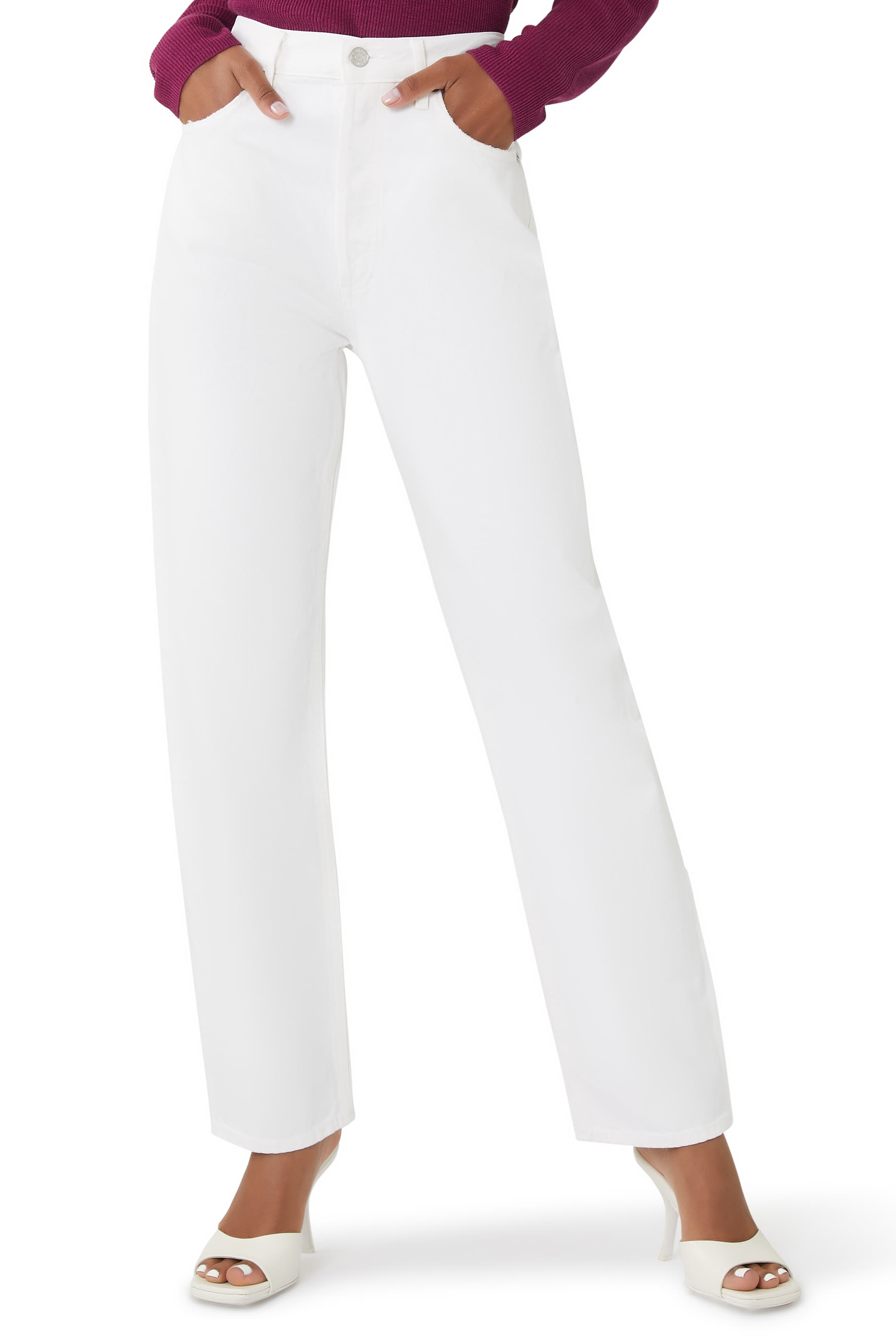 '90s Pinch Waist High-Rise Straight Jeans