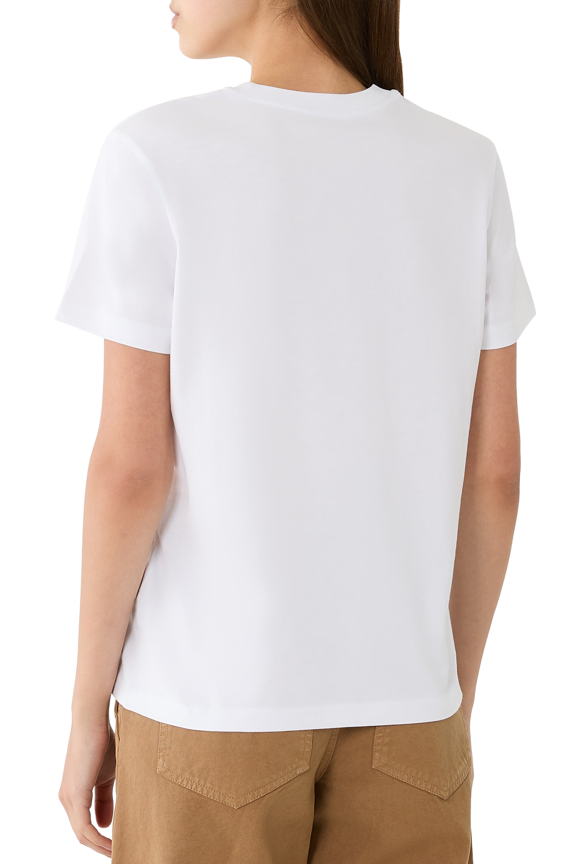 Logo Patch Cotton T-Shirt (Pack of Three) 