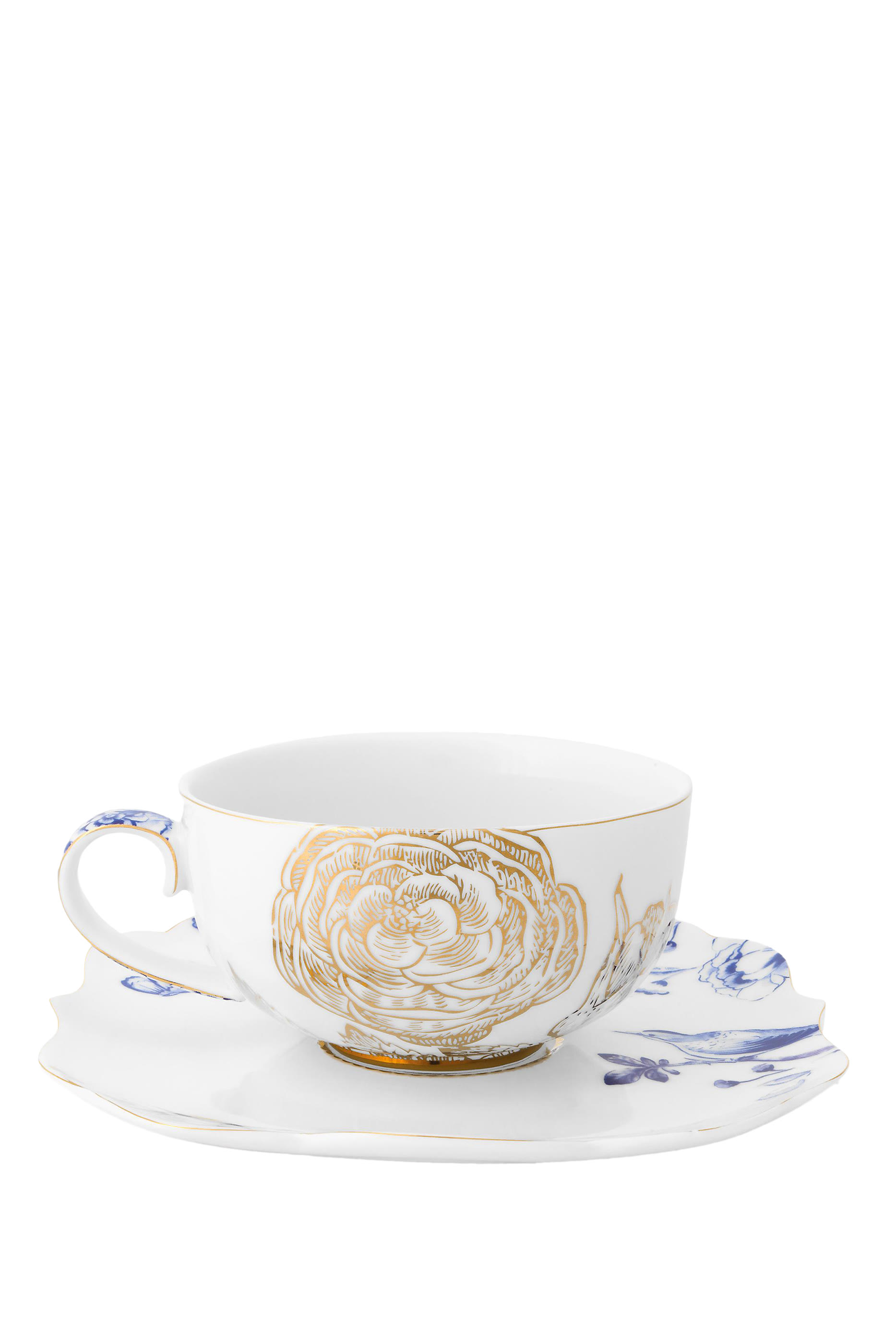 Royal White Cup & Saucer