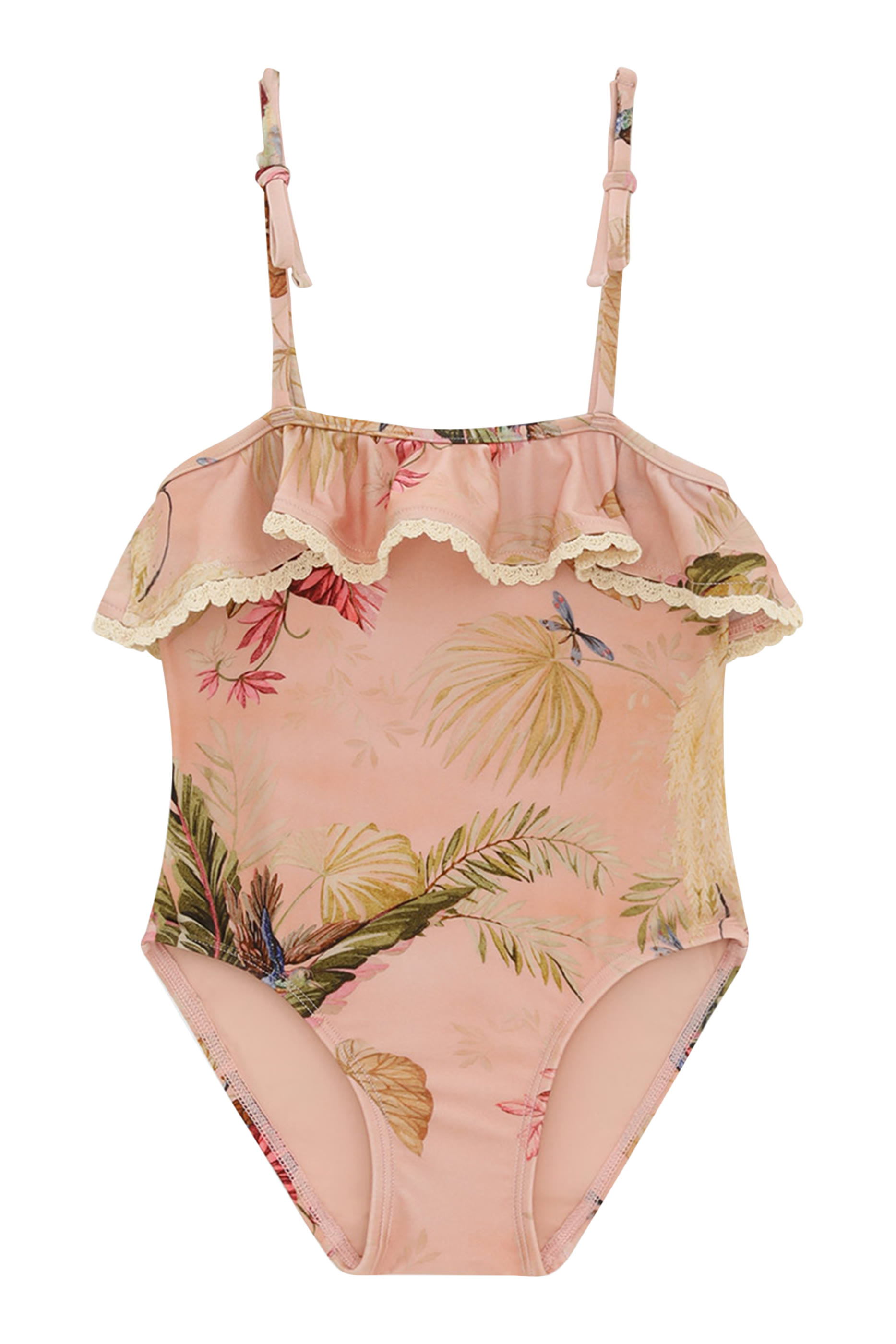 Kids Rhiannon Trim Frill One-Piece Swimsuit
