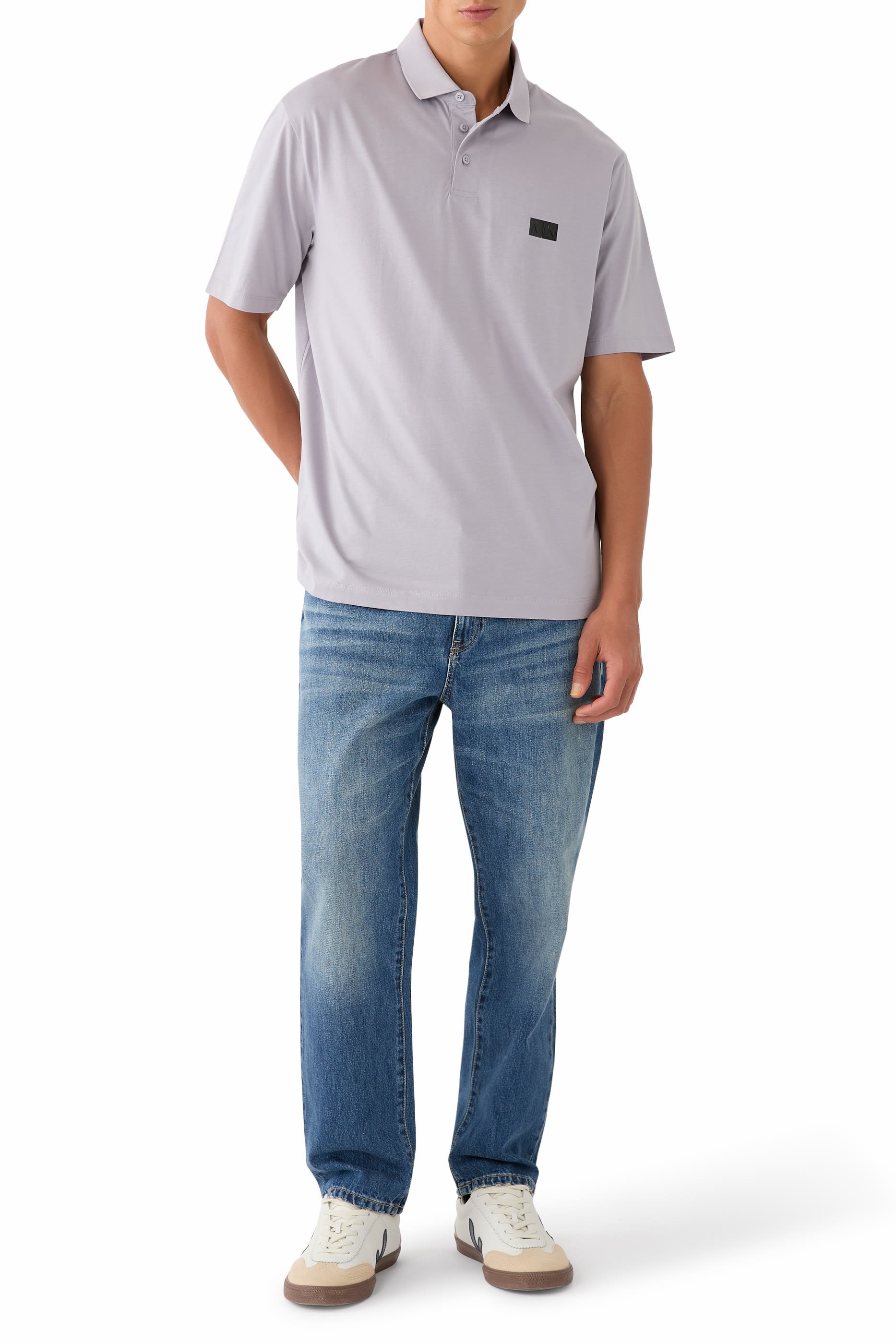 Regular Fit Mercerised Cotton Polo