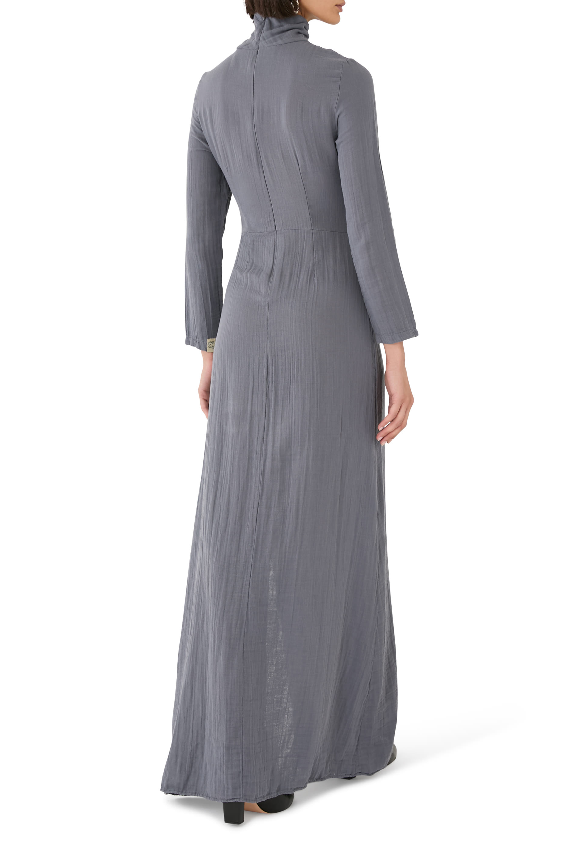 High-Neck Maxi Dress