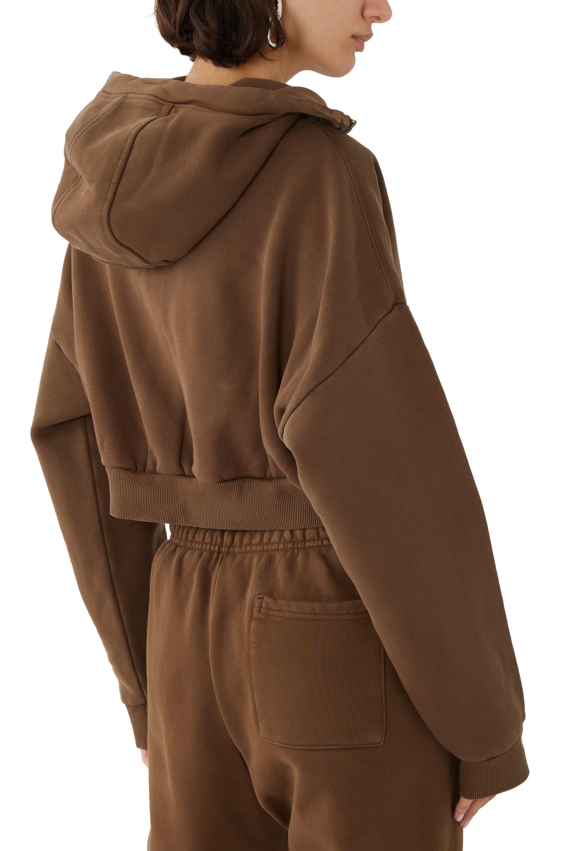 Cropped Full Zip Brunette