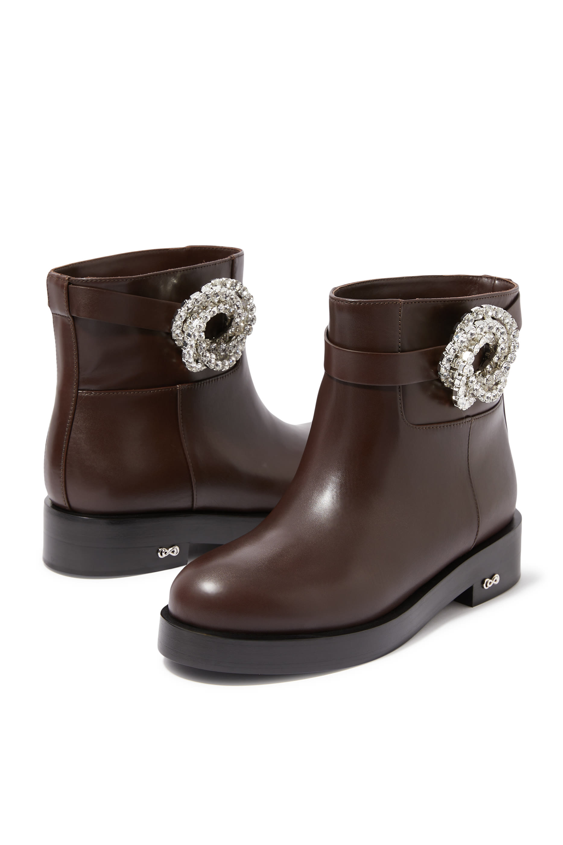 Galaxy Leather Ankle Boots