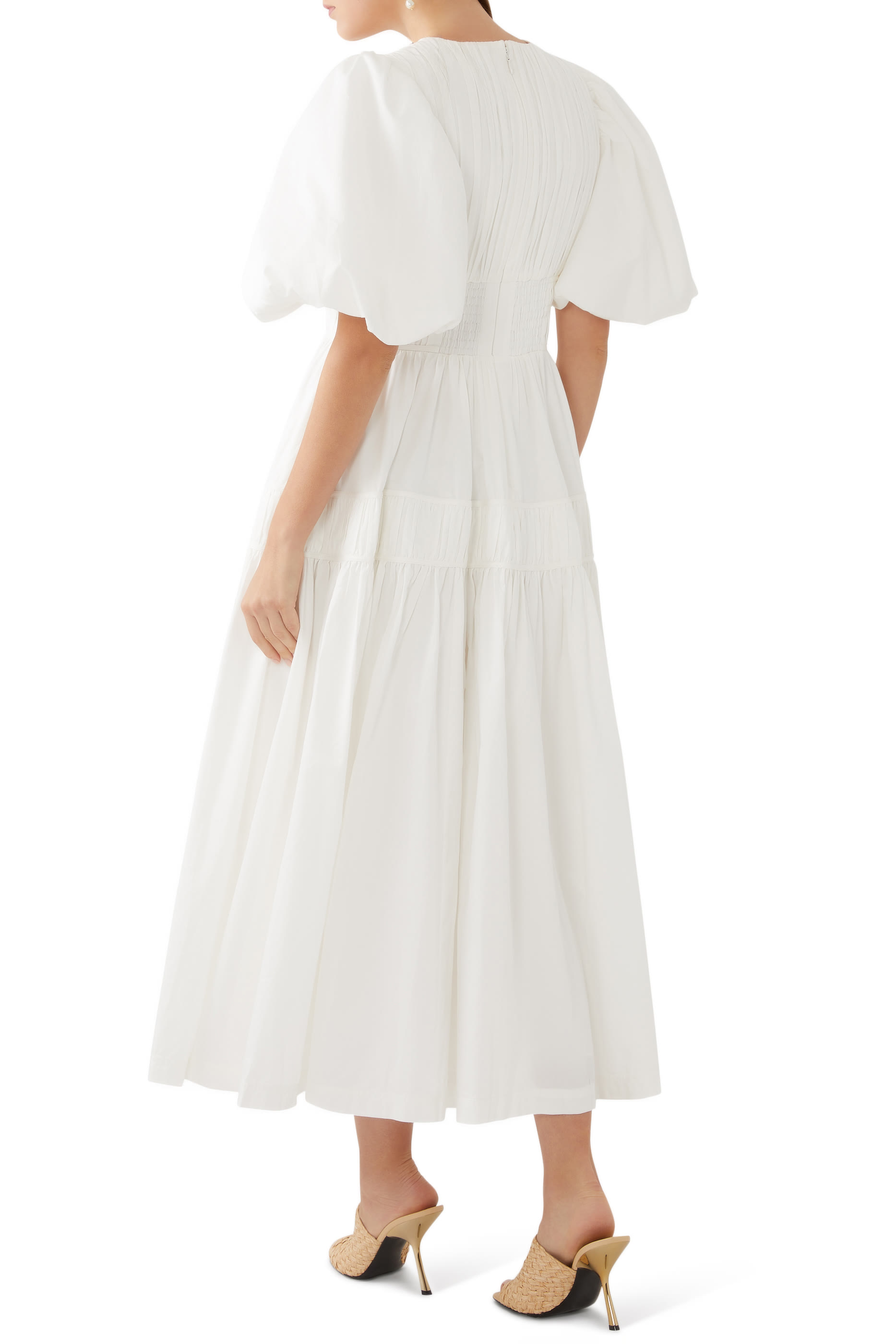 Fallingwater Ruched Midi Dress