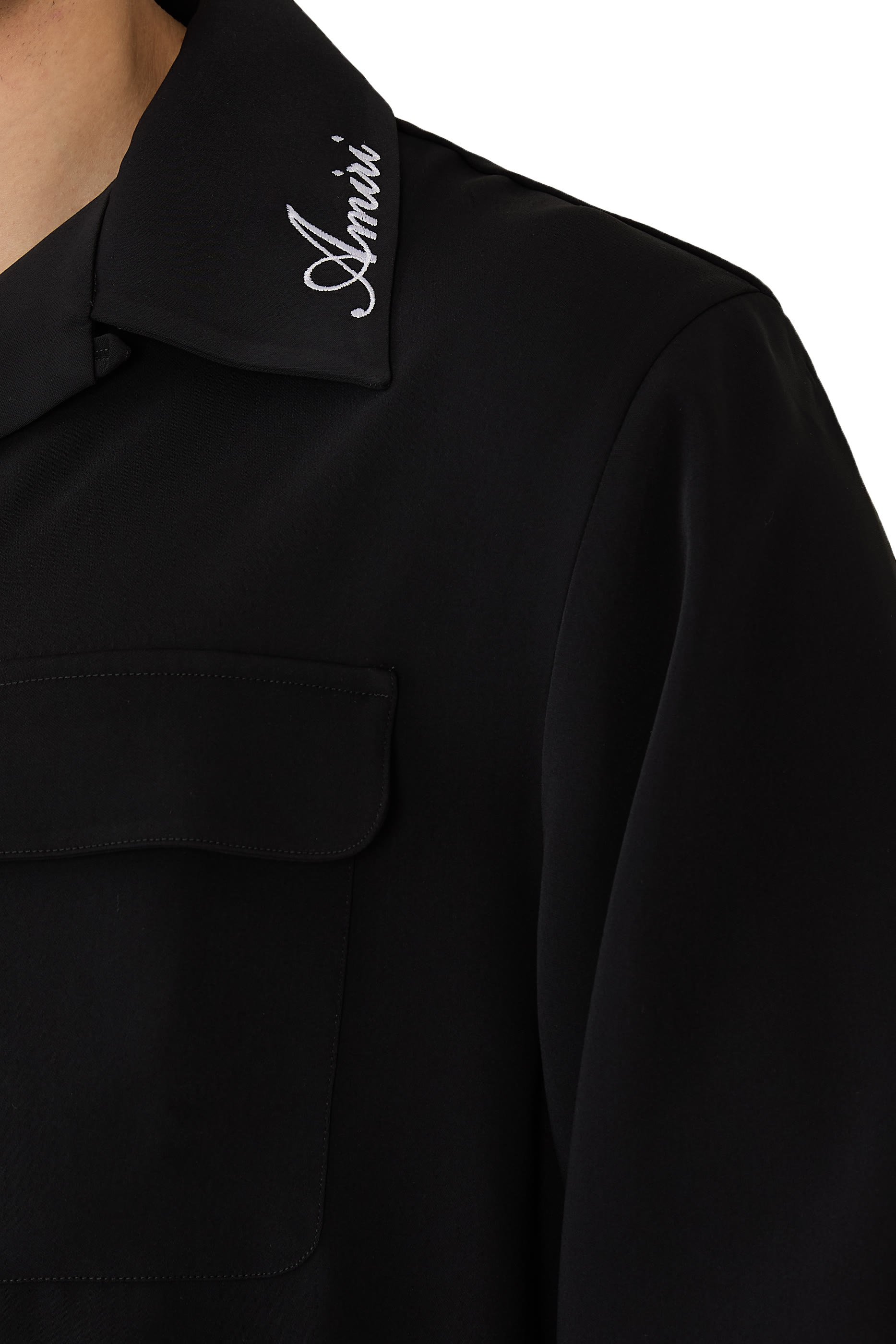 Round Pocket Dress Shirt