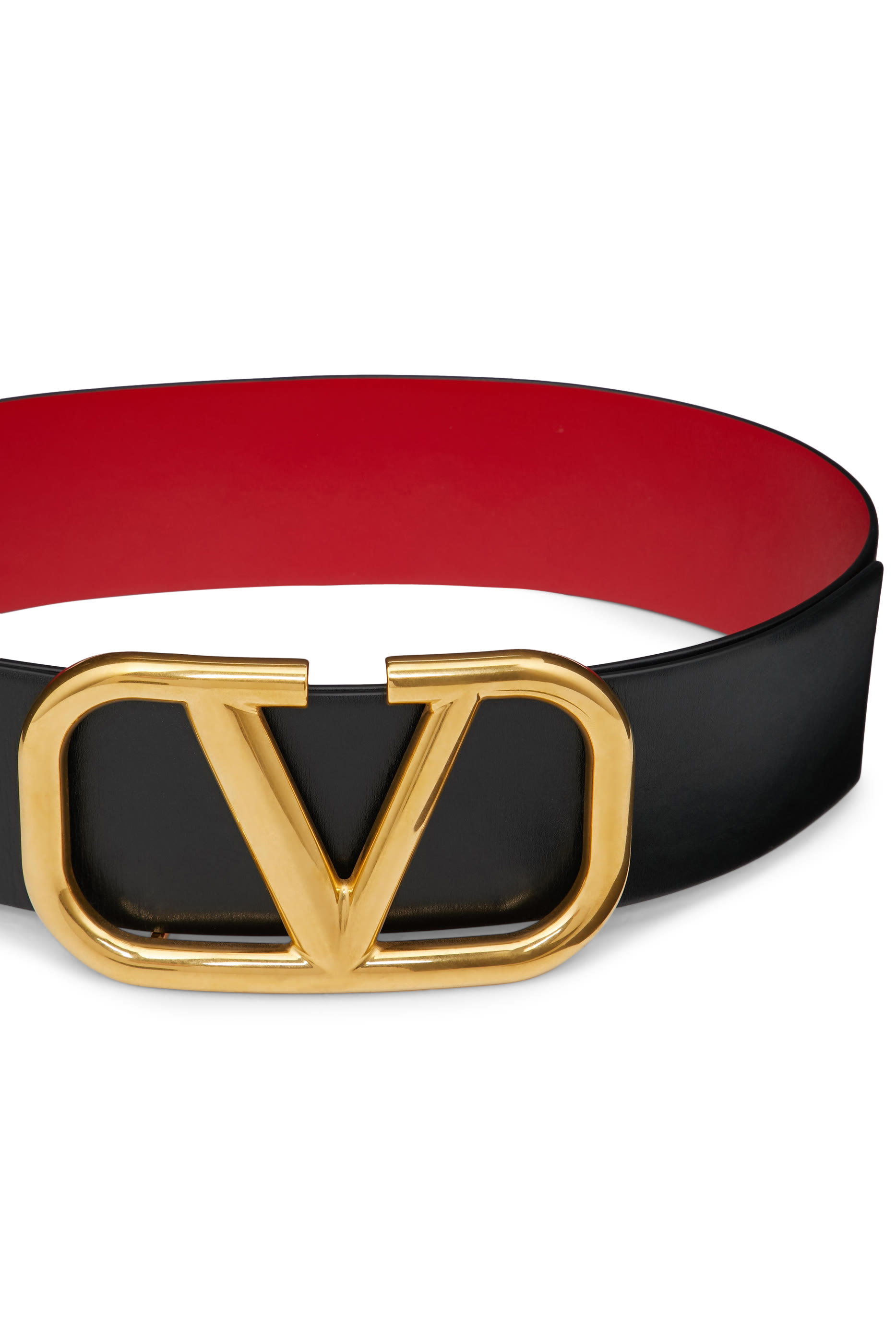 Valentino Garavani V Logo Buckle Belt