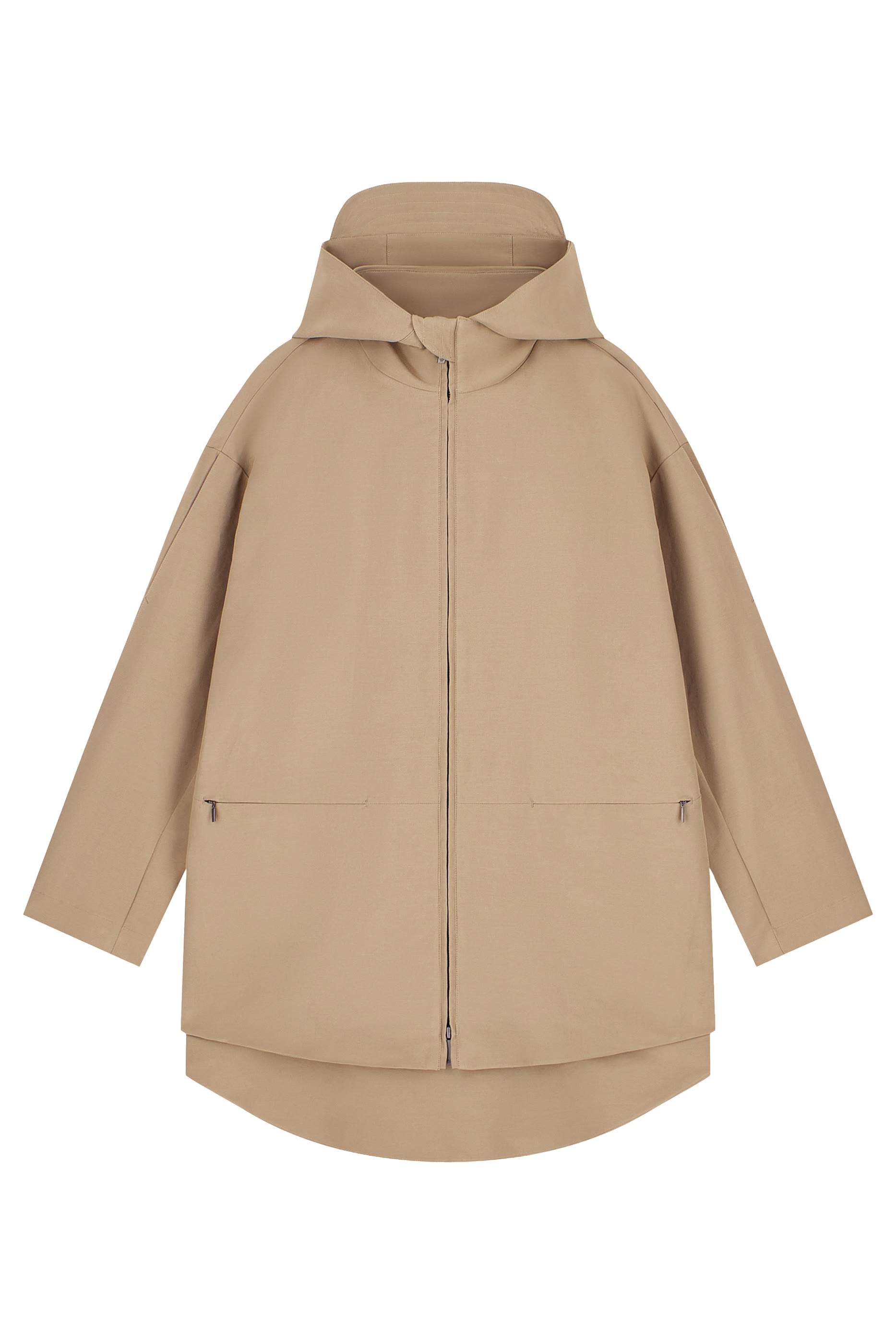 Full-Zip Hooded Blouson Jacket