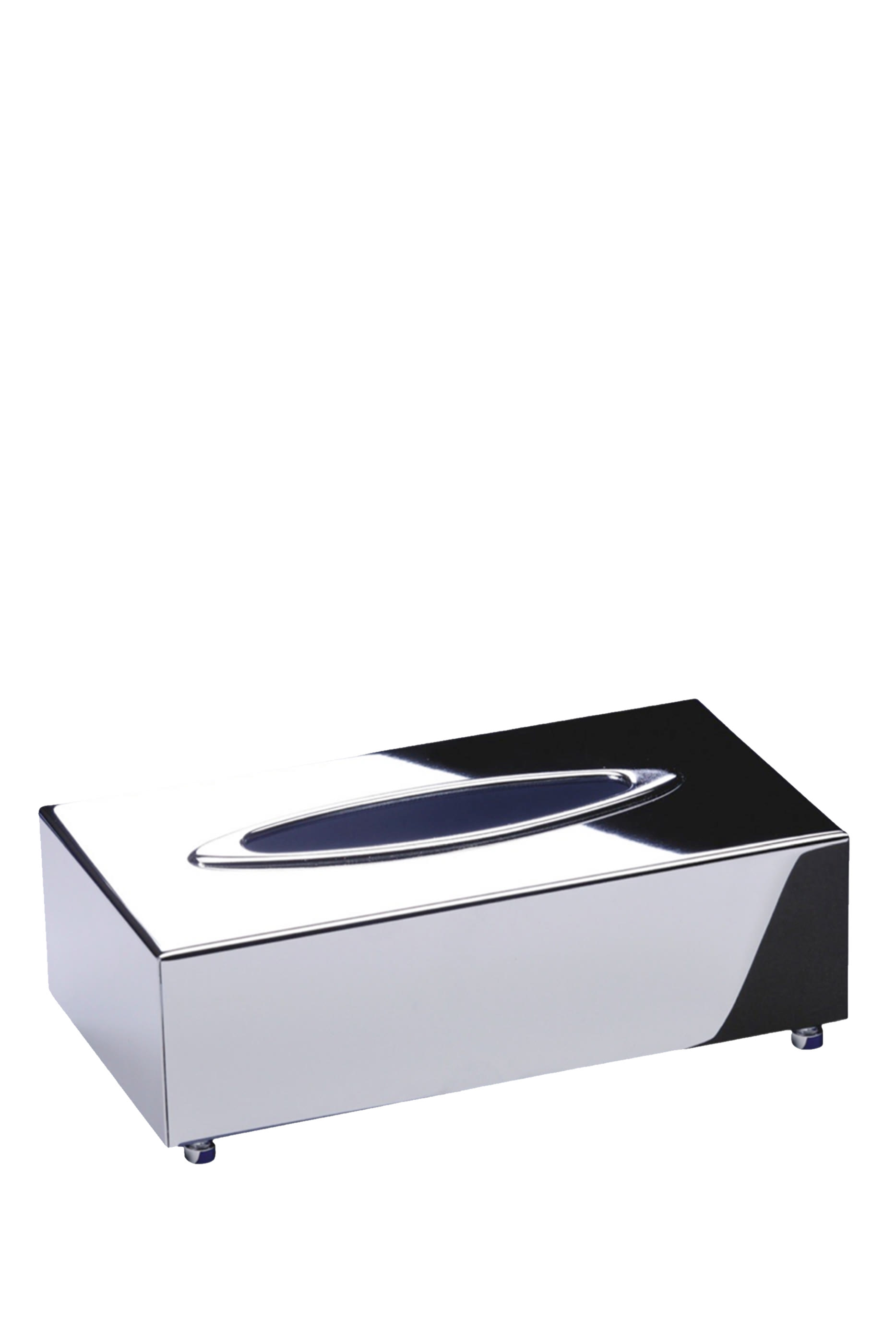 Silver Chrome Tissue Box Holder