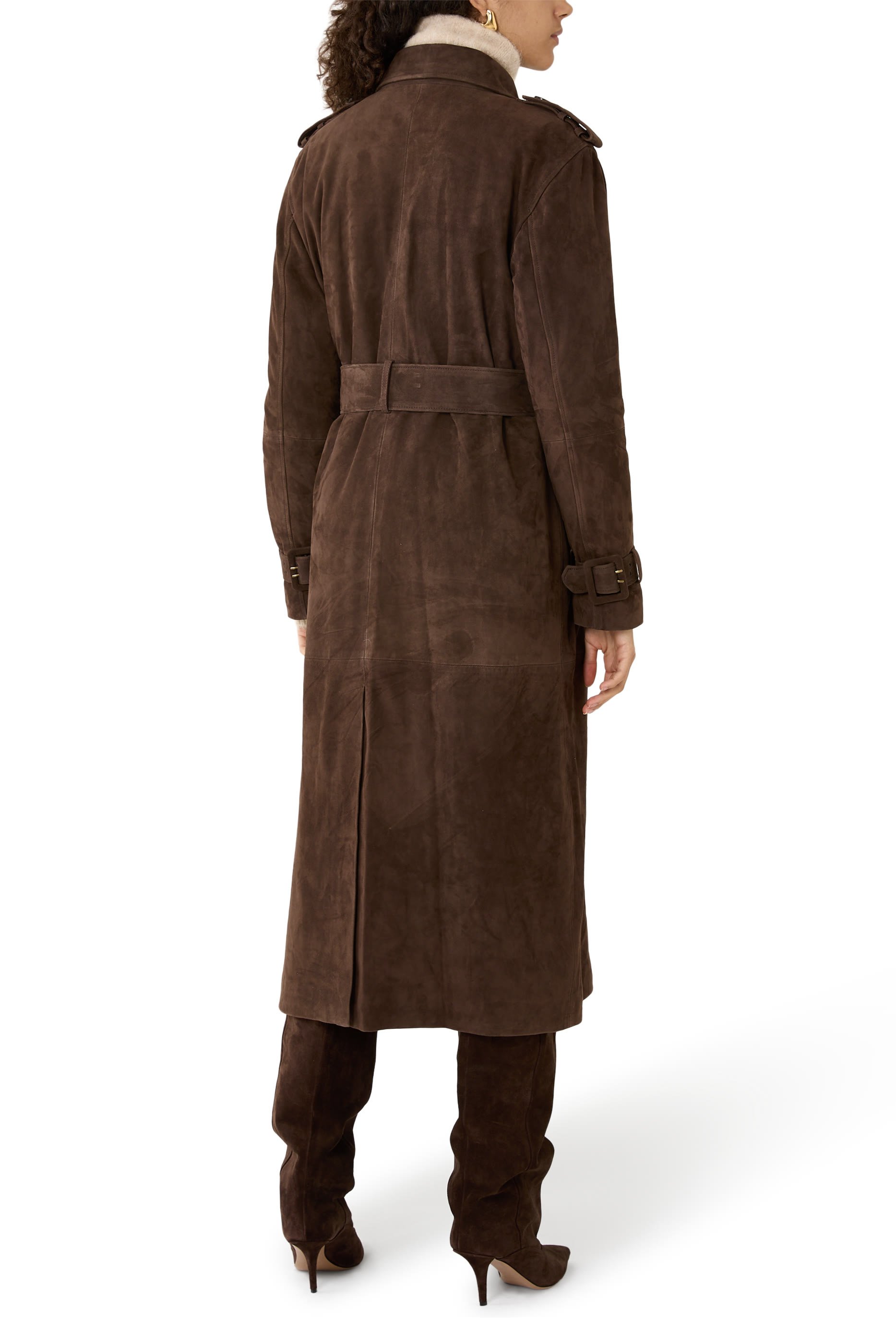 Benedict Suede Trenchcoat 