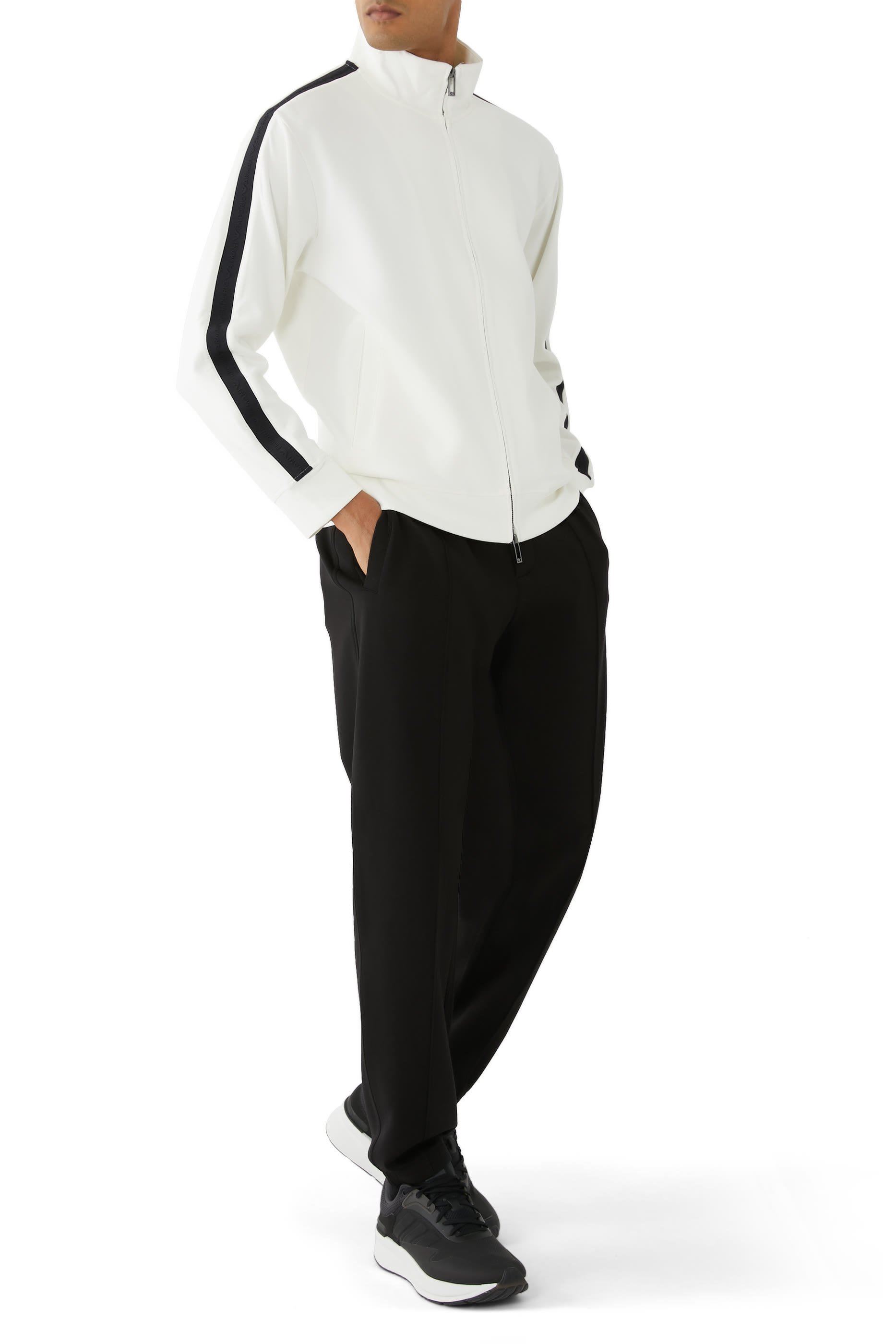 Jersey Zip-Up Sweatshirt