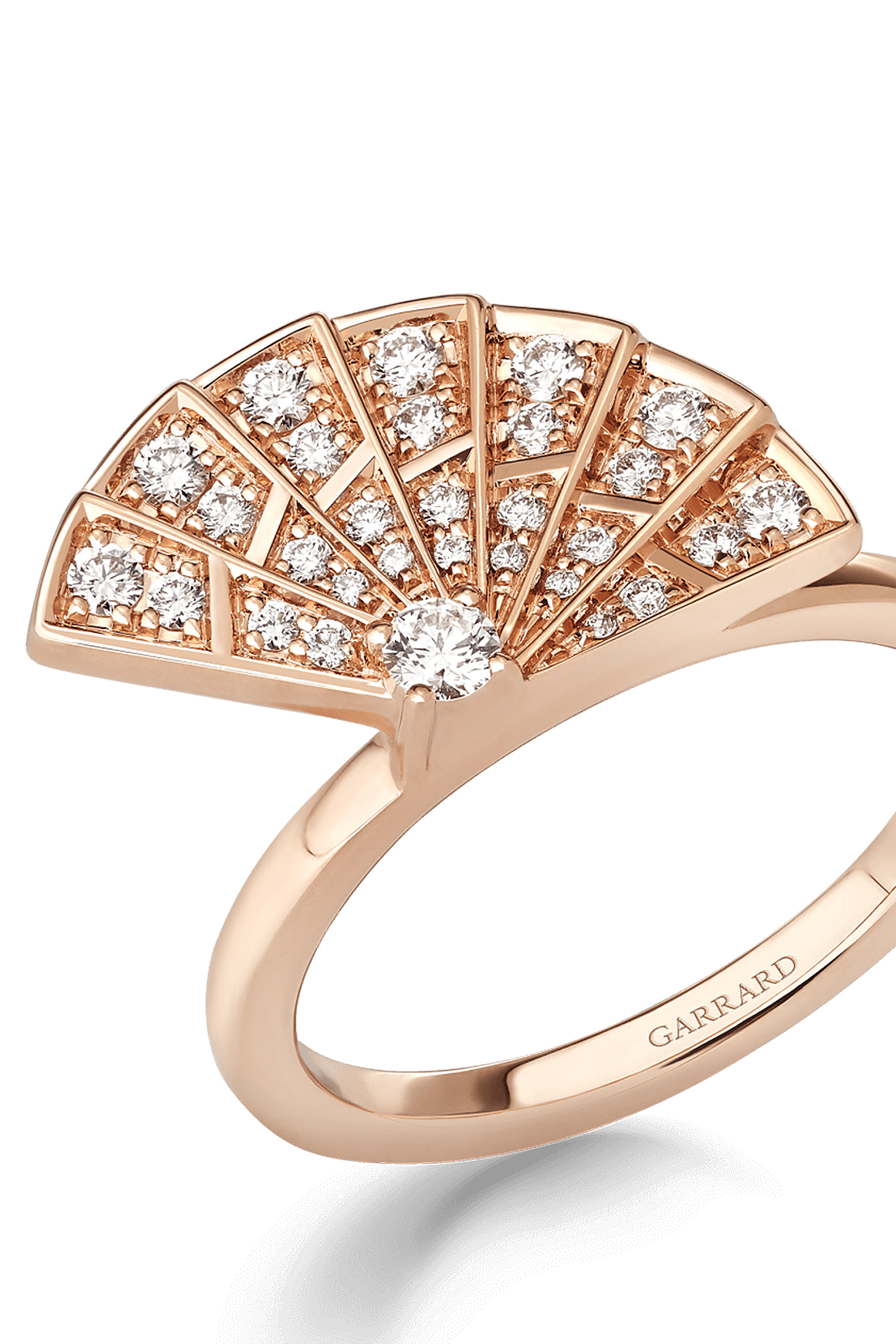 Fanfare Symphony Mini Icons Diamond Ring, 18K Rose Gold & Diamonds