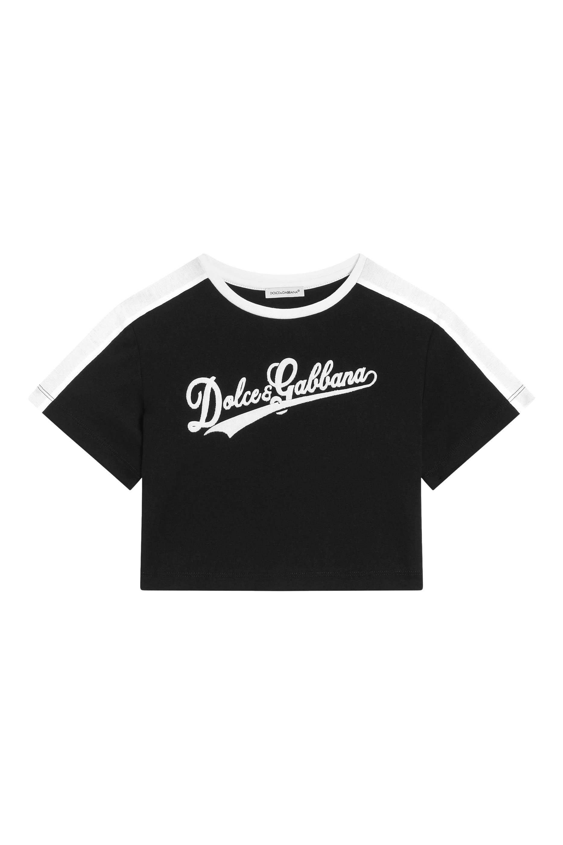 Kids Jersey T-Shirt With Logo Embroidery