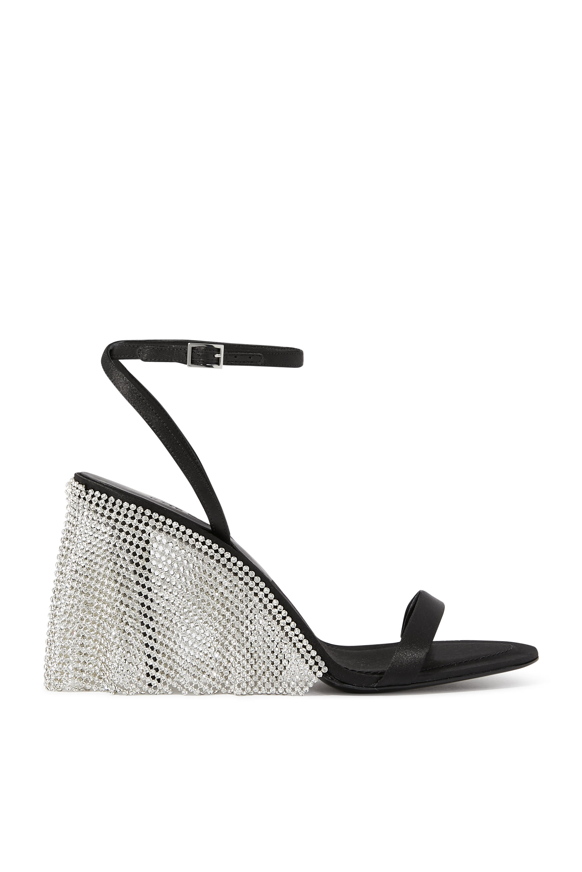 Tulle 90 Slingback Pumps with Ankle Strap