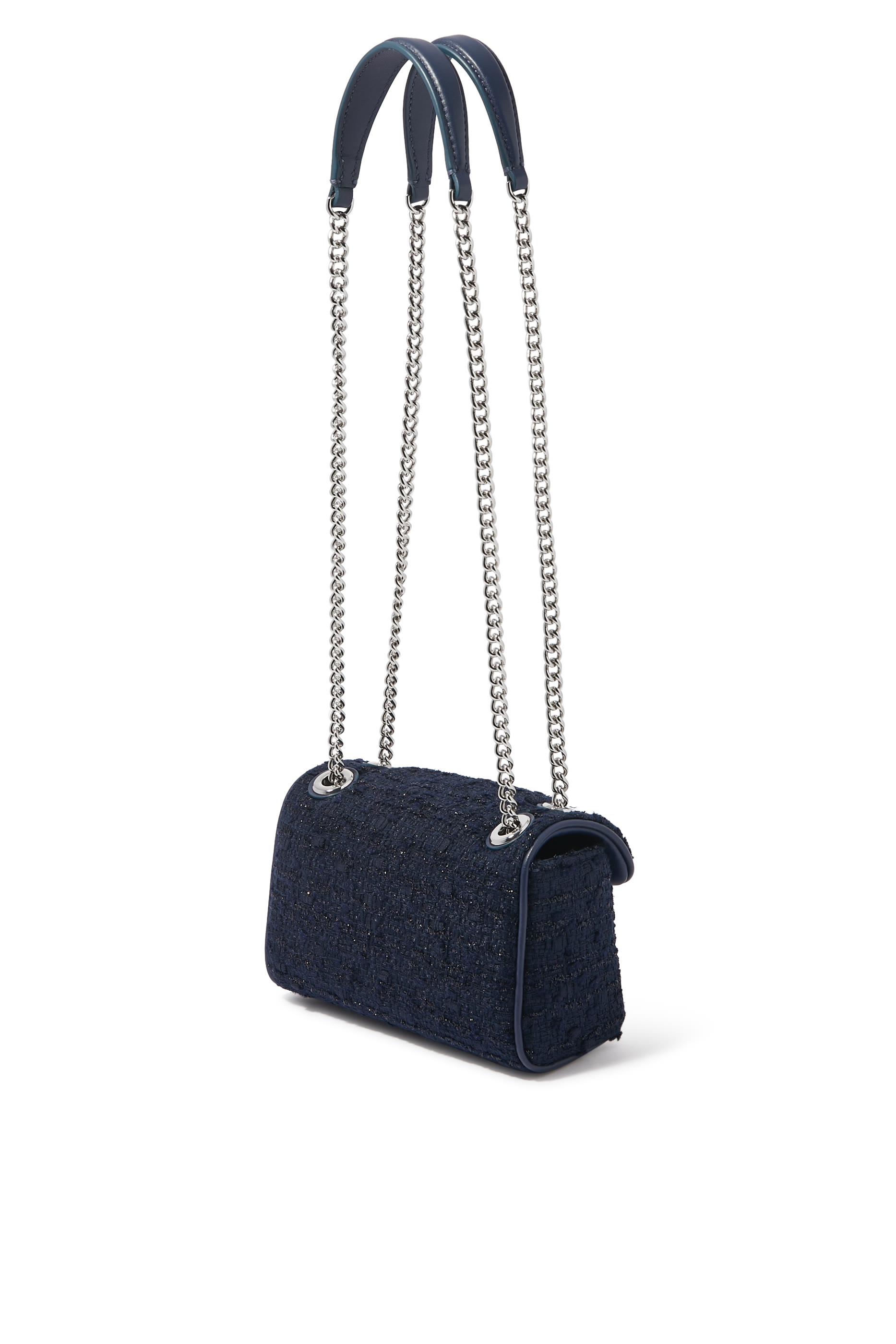 Evelyn Embellished Tweed Small Shoulder Bag