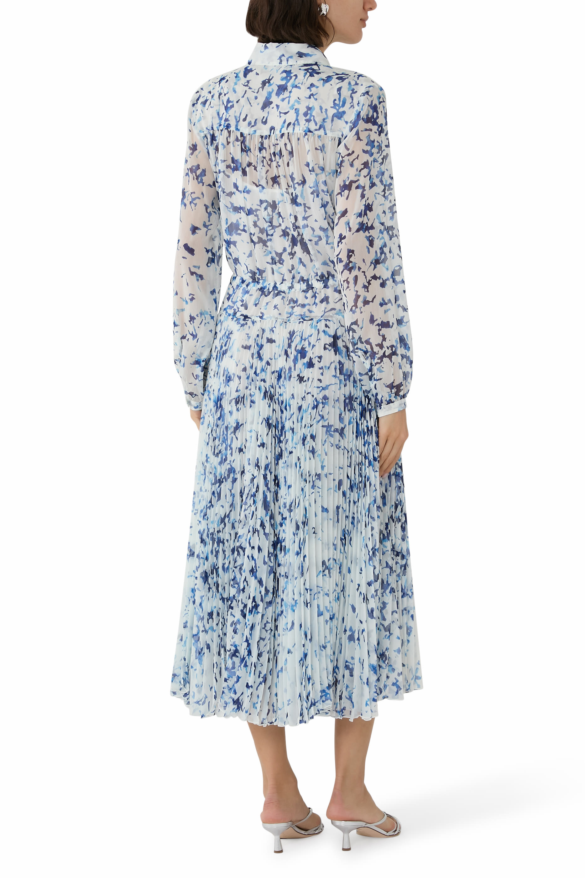 Jones Dress in Printed Crinkle Chiffon