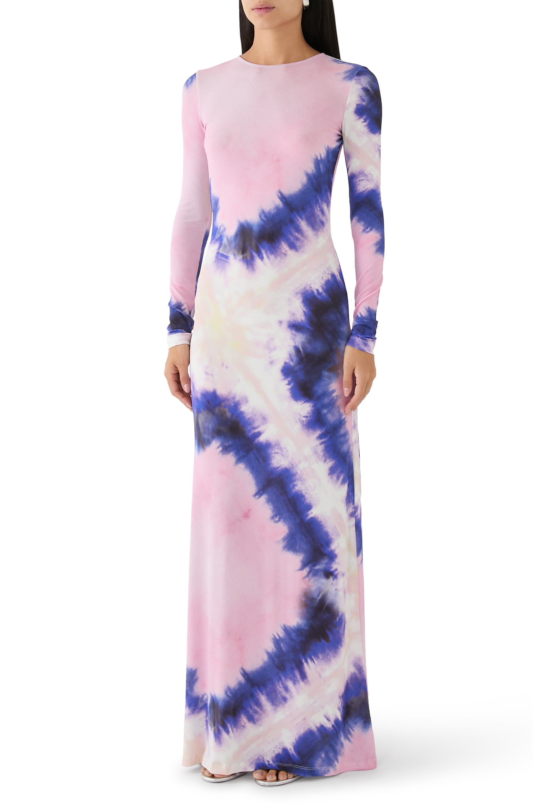 Tie-Dye Backless Maxi