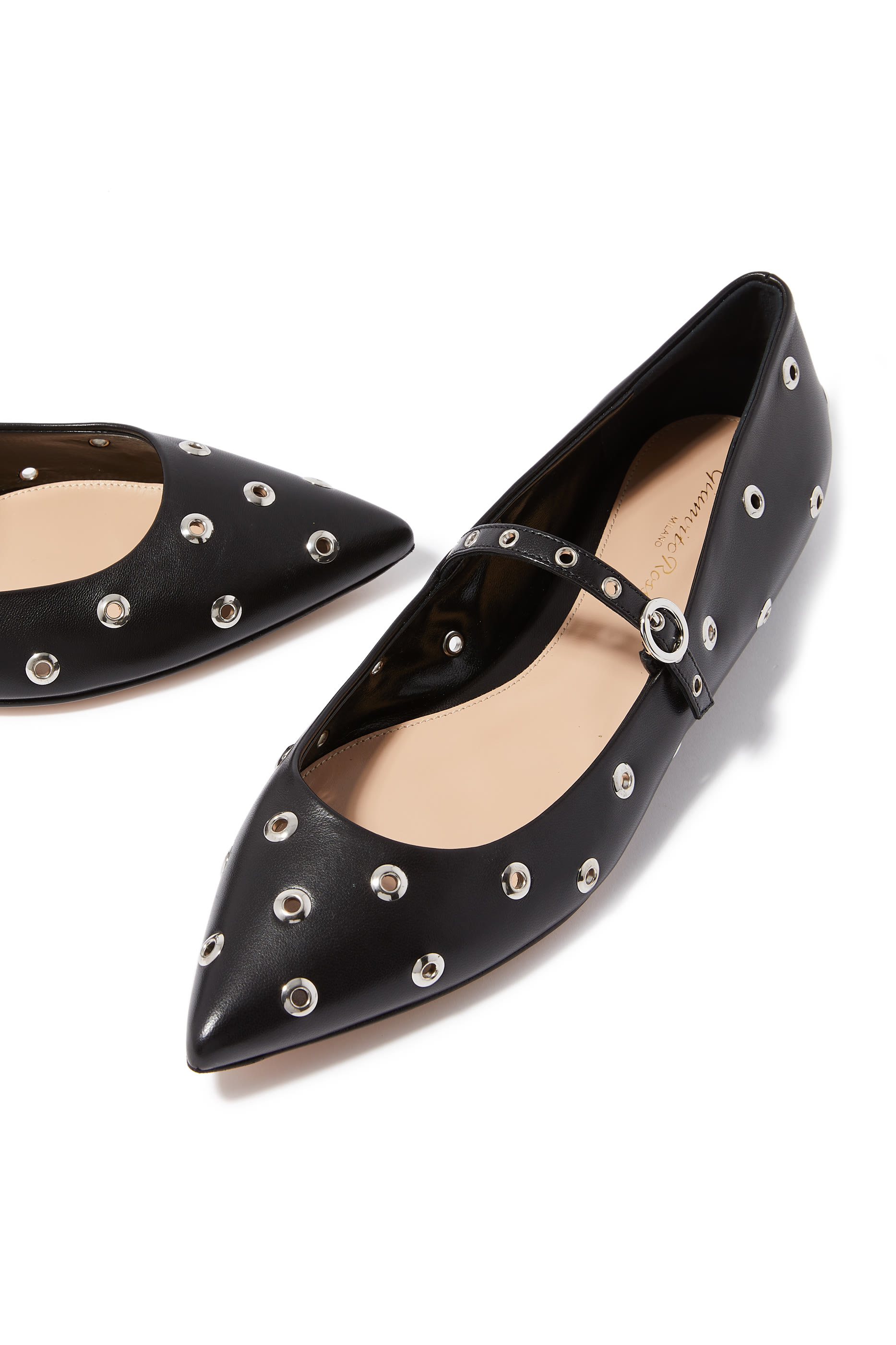 Lydia Eyelets Ballerinas