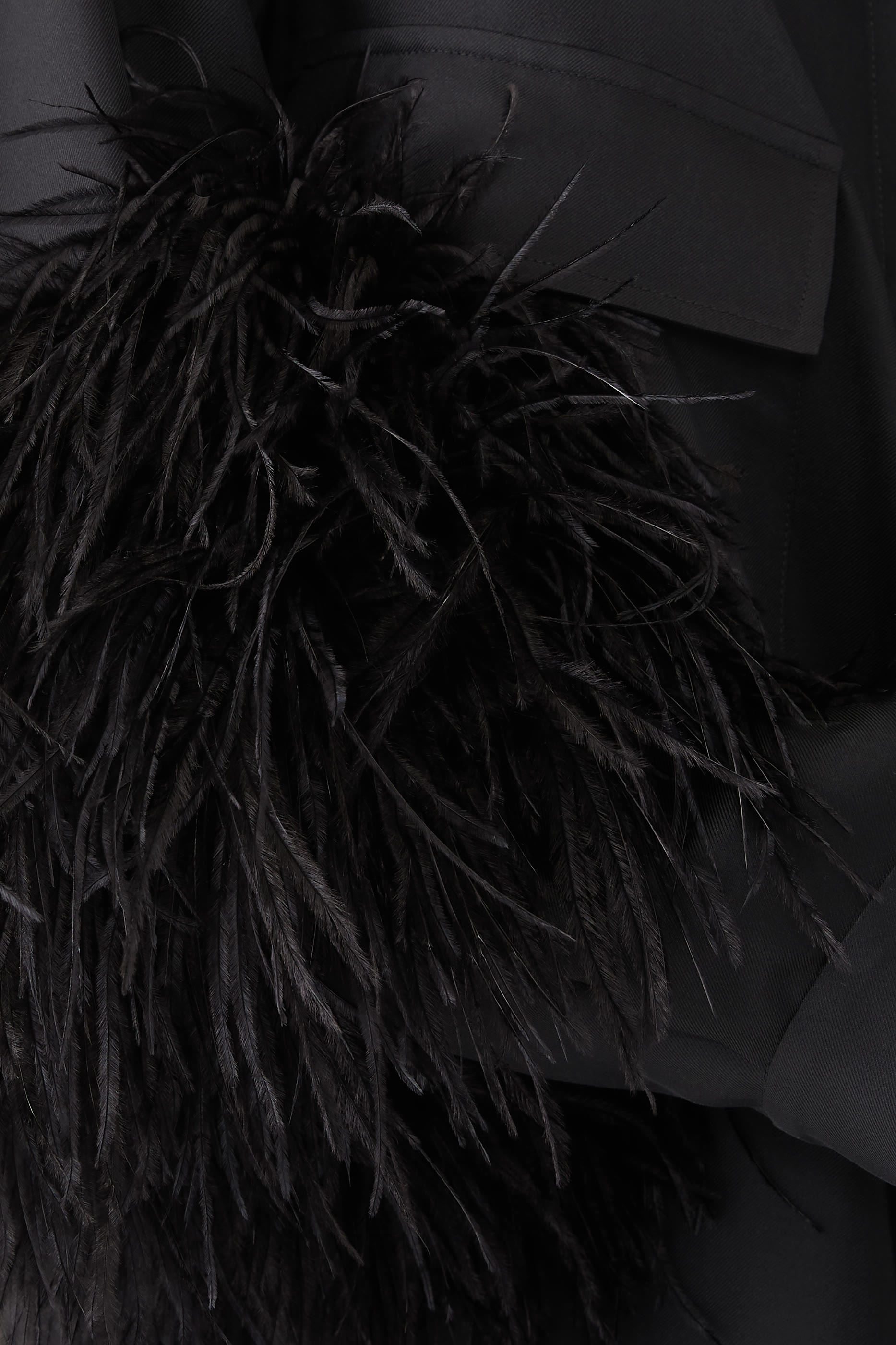 Bloomingdale's Exclusive Button Down Feathered Dress