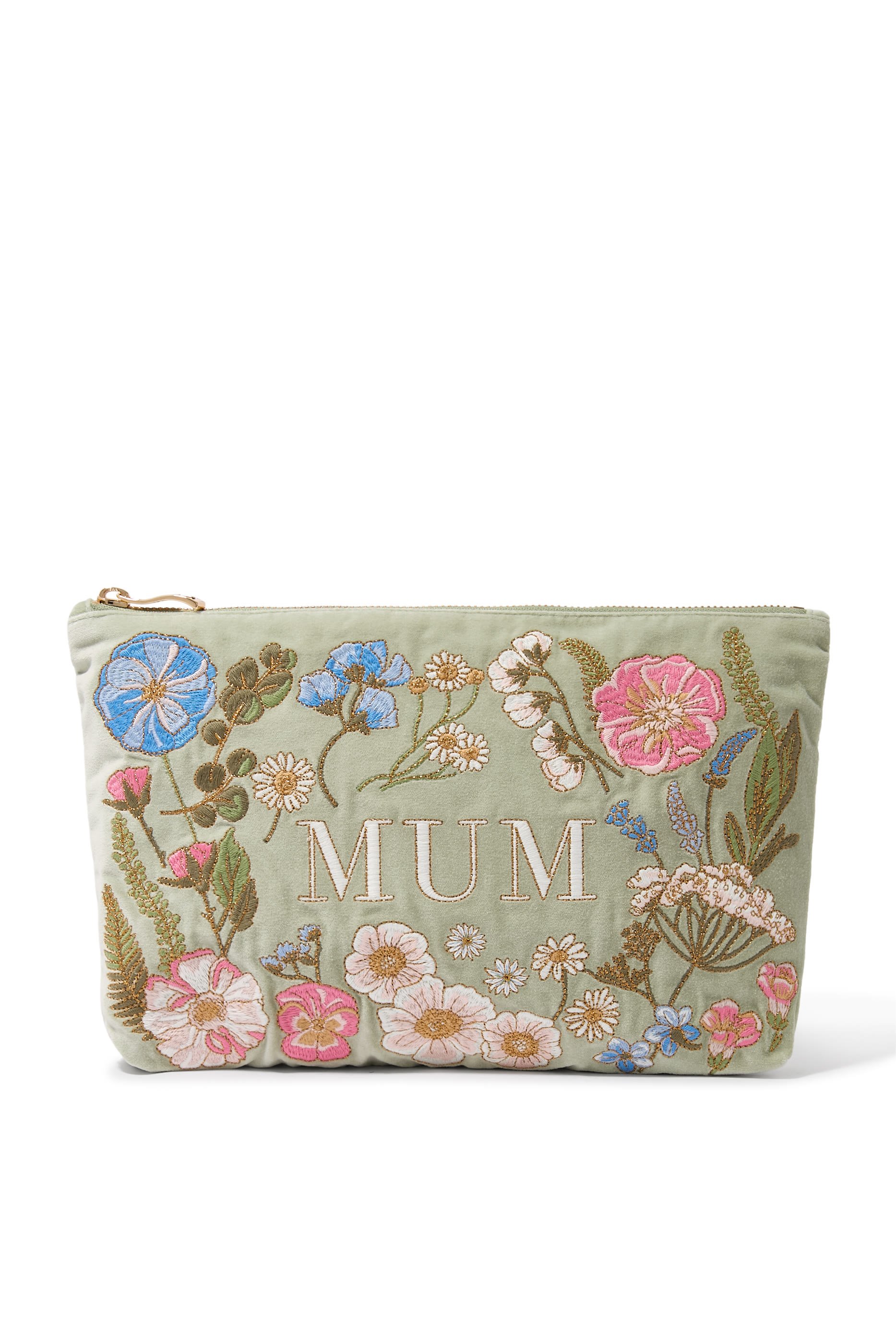 Pressed Flowers Mum Everyday Pouch