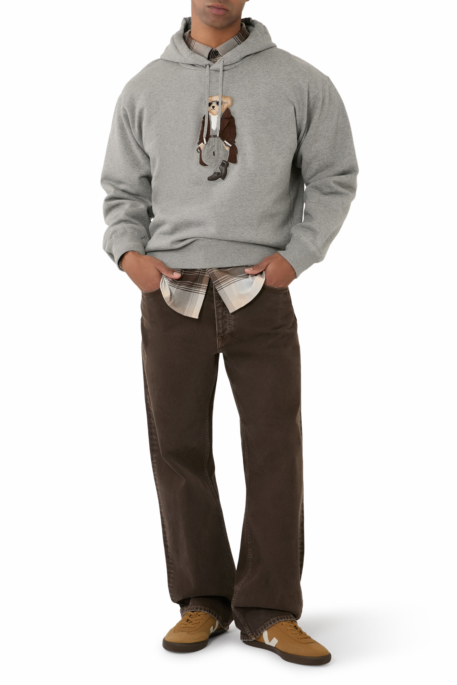 Polo Bear Cotton-Cashmere Fleece Hoodie