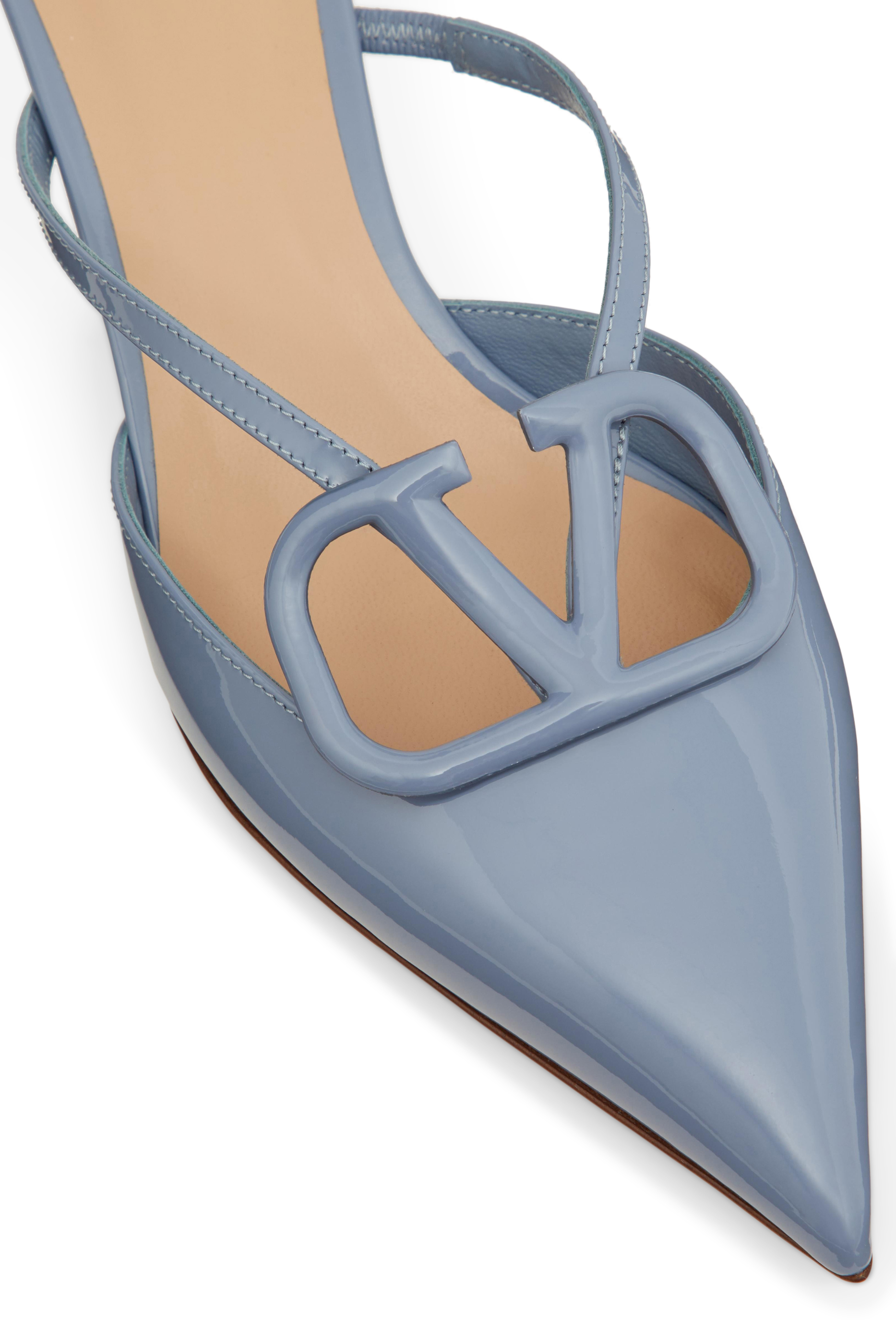 V Logo Signature Mules