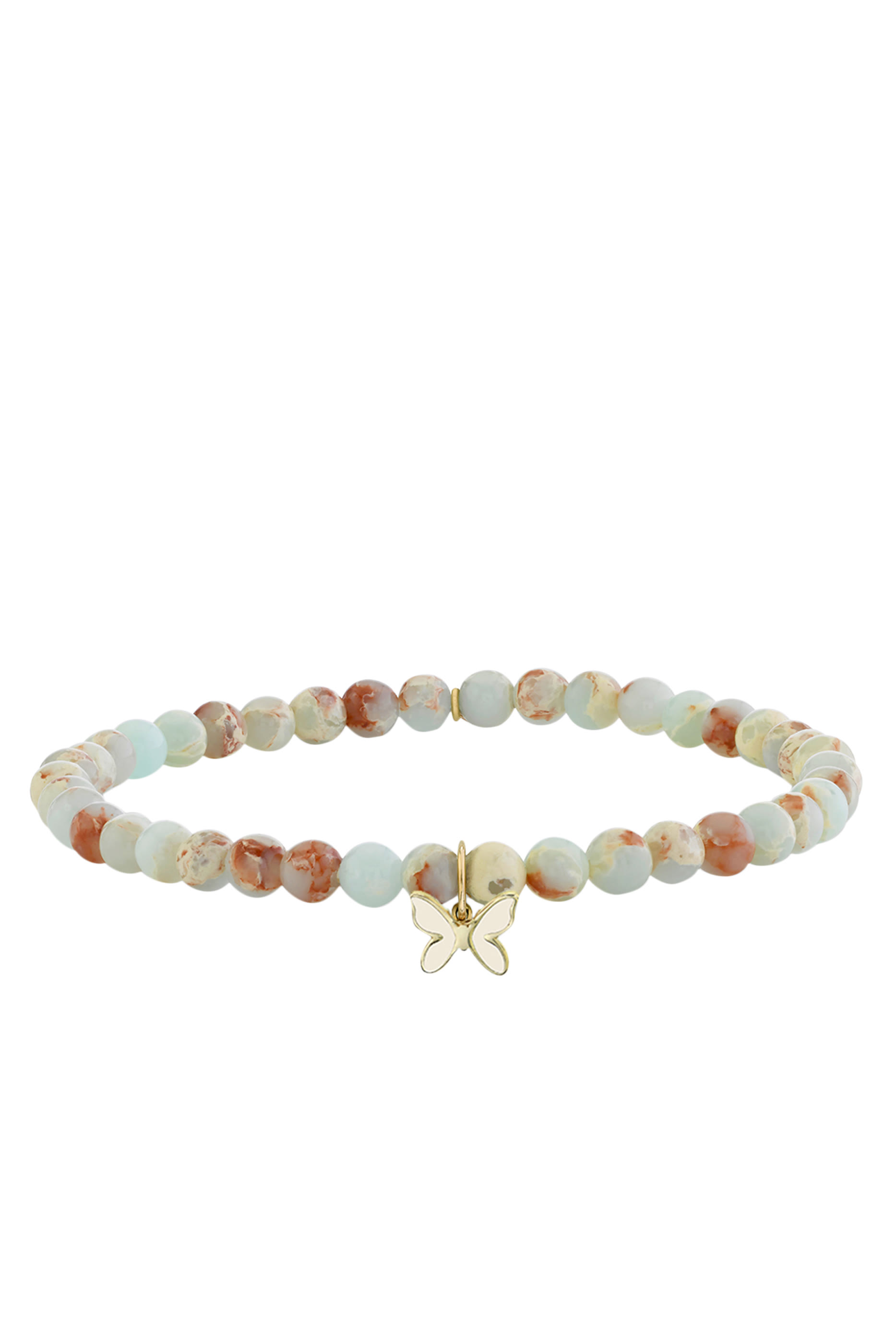 Kids Butterfly Bracelet, 14k Yellow Gold
