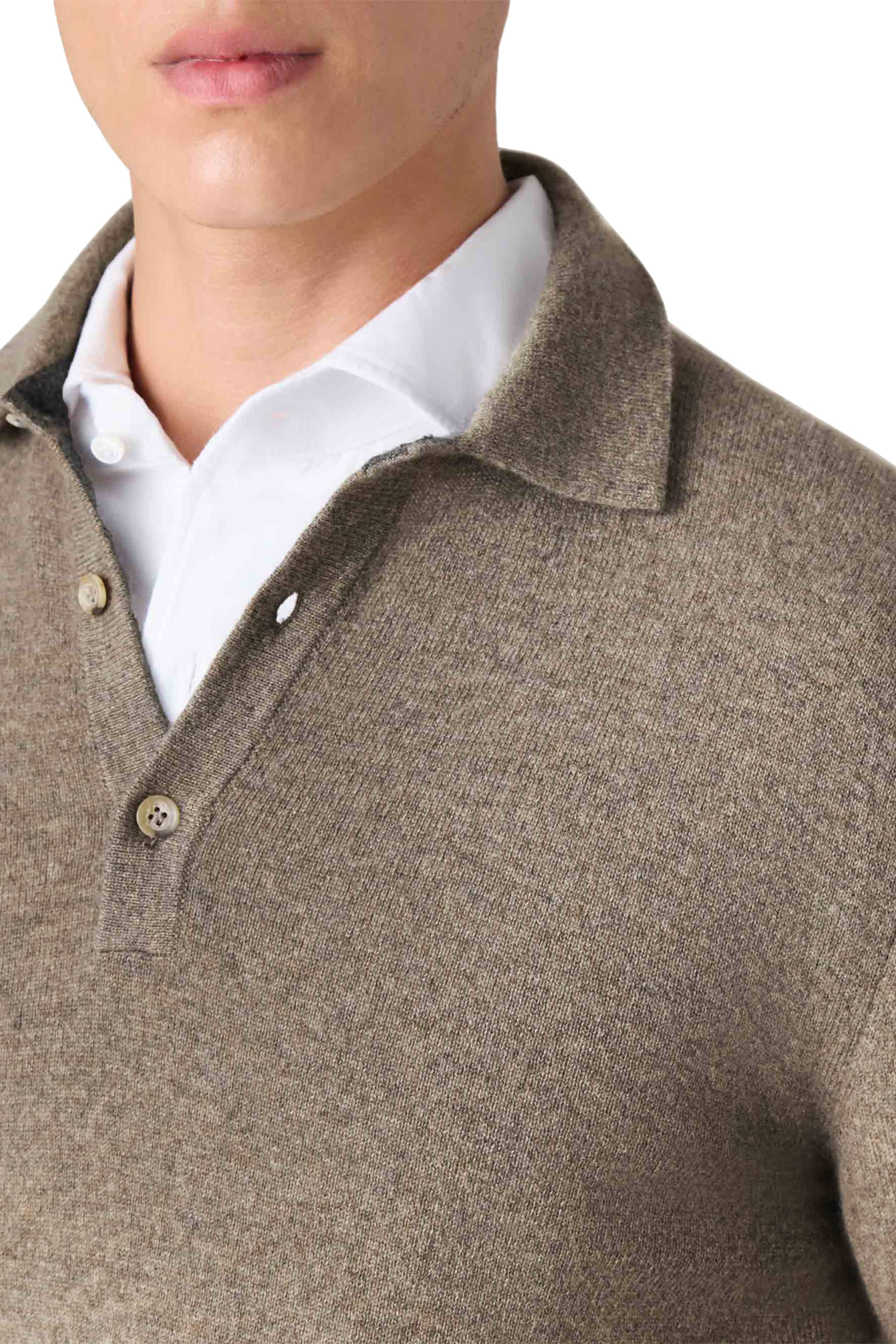  Cashmere Polo Sweater 