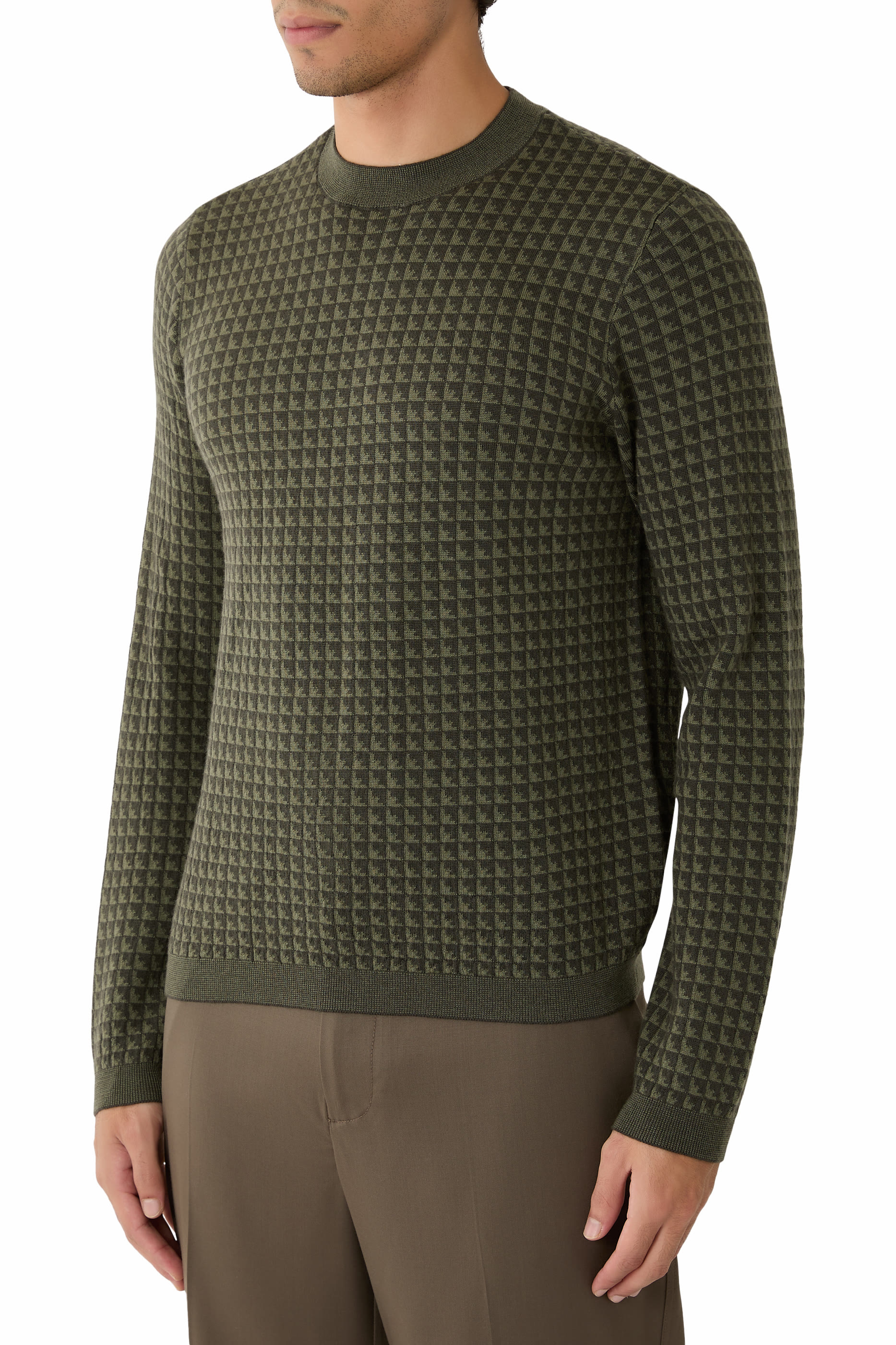 Jacquard Virgin-Wool Jumper
