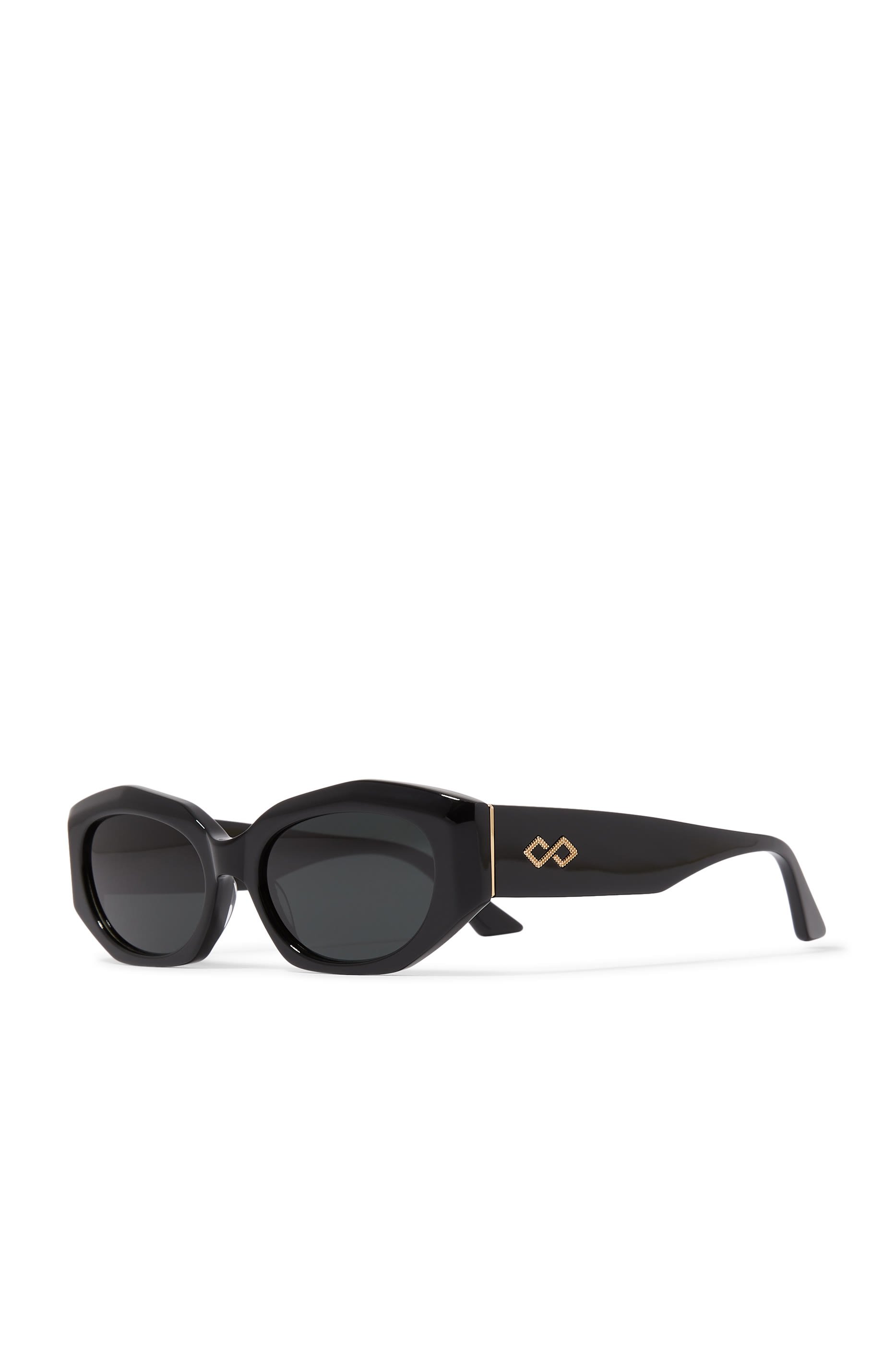  Blair Rectangular Frame Sunglasses 
