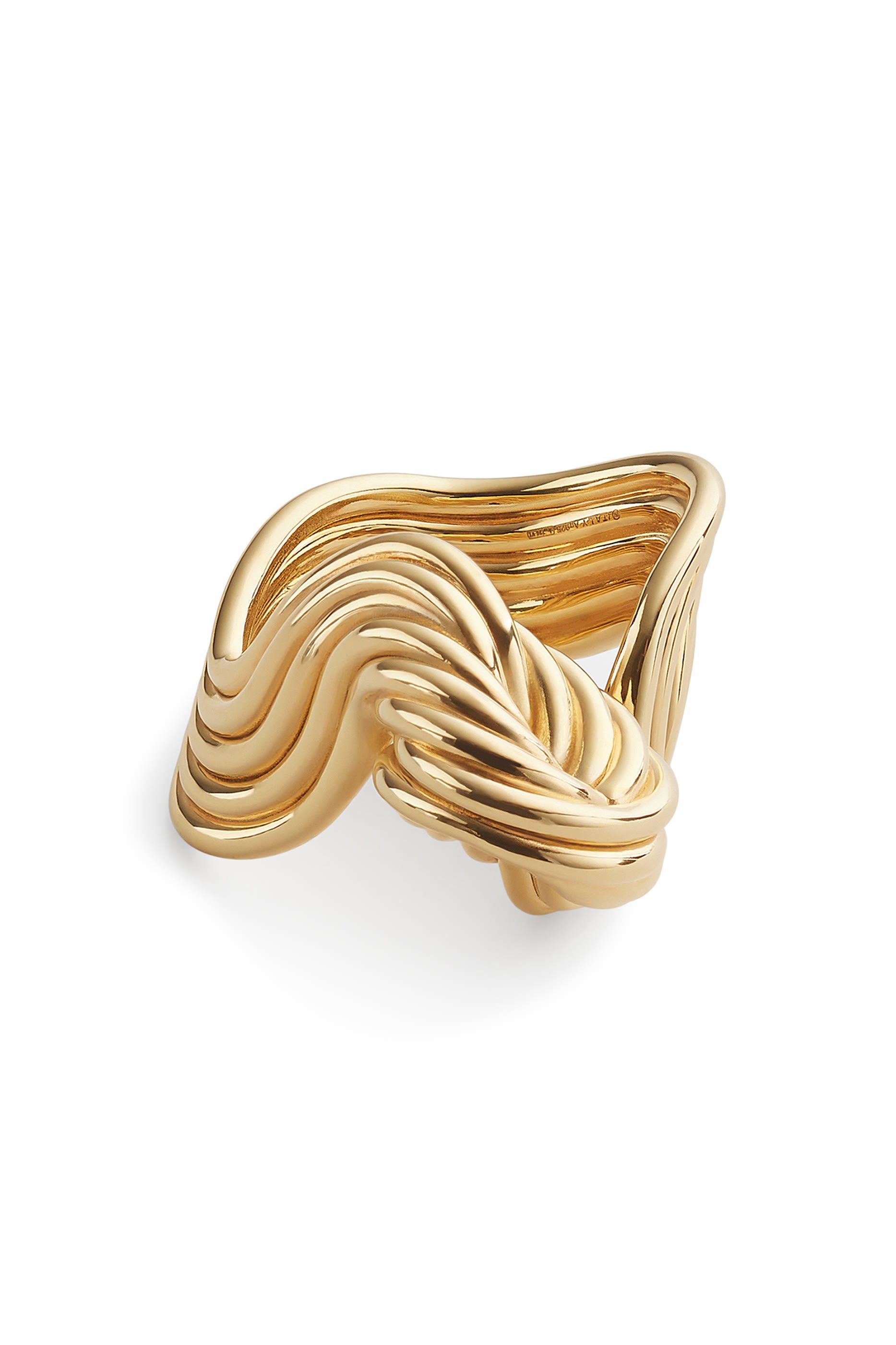  Slice Ring, 18K Gold-Finish Sterling Silver