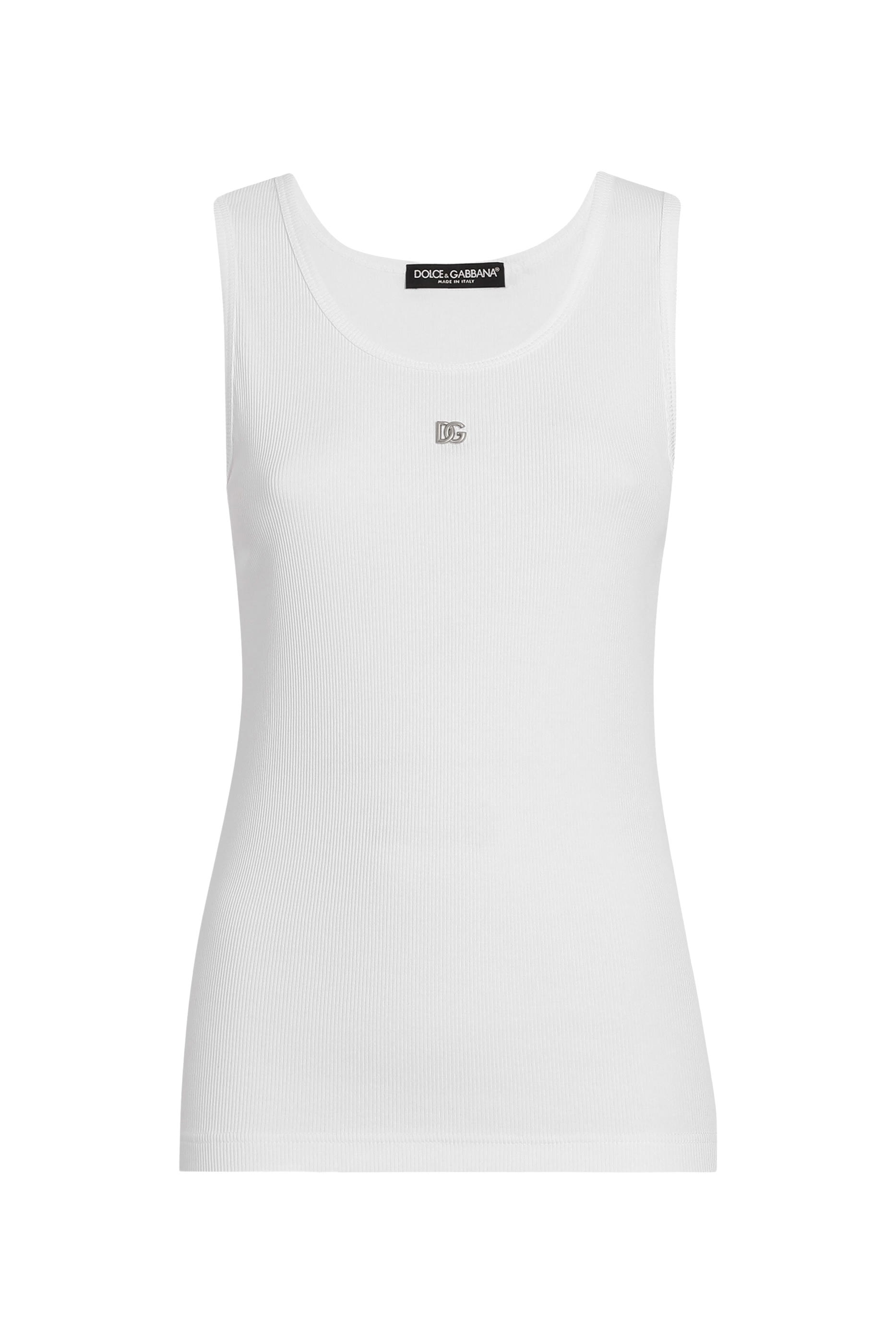 DG Logo Fine-Rib Jersey Tank Top