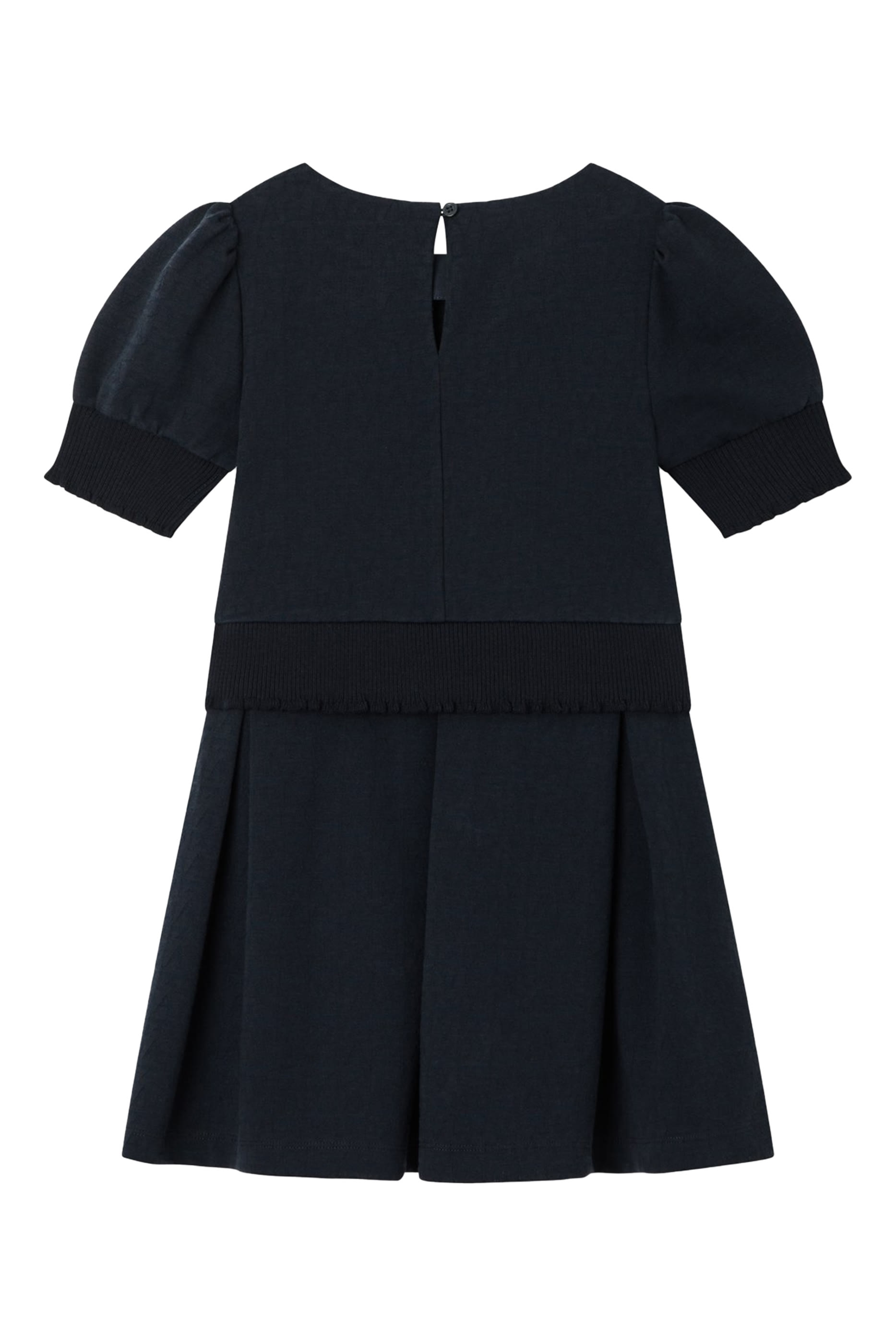 Kids Monogram Jacquard Dress