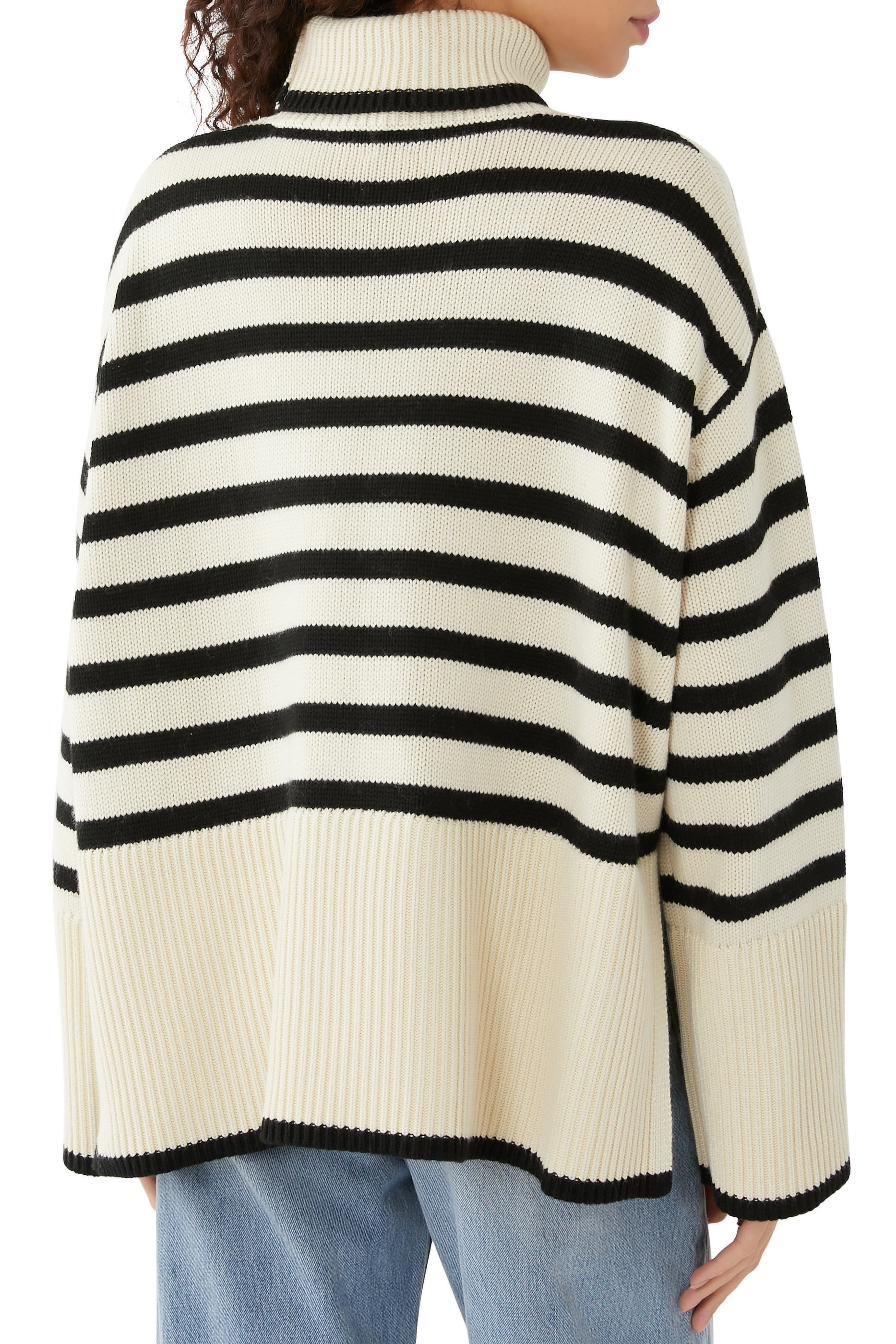 Signature Stripe Turtleneck Sweater