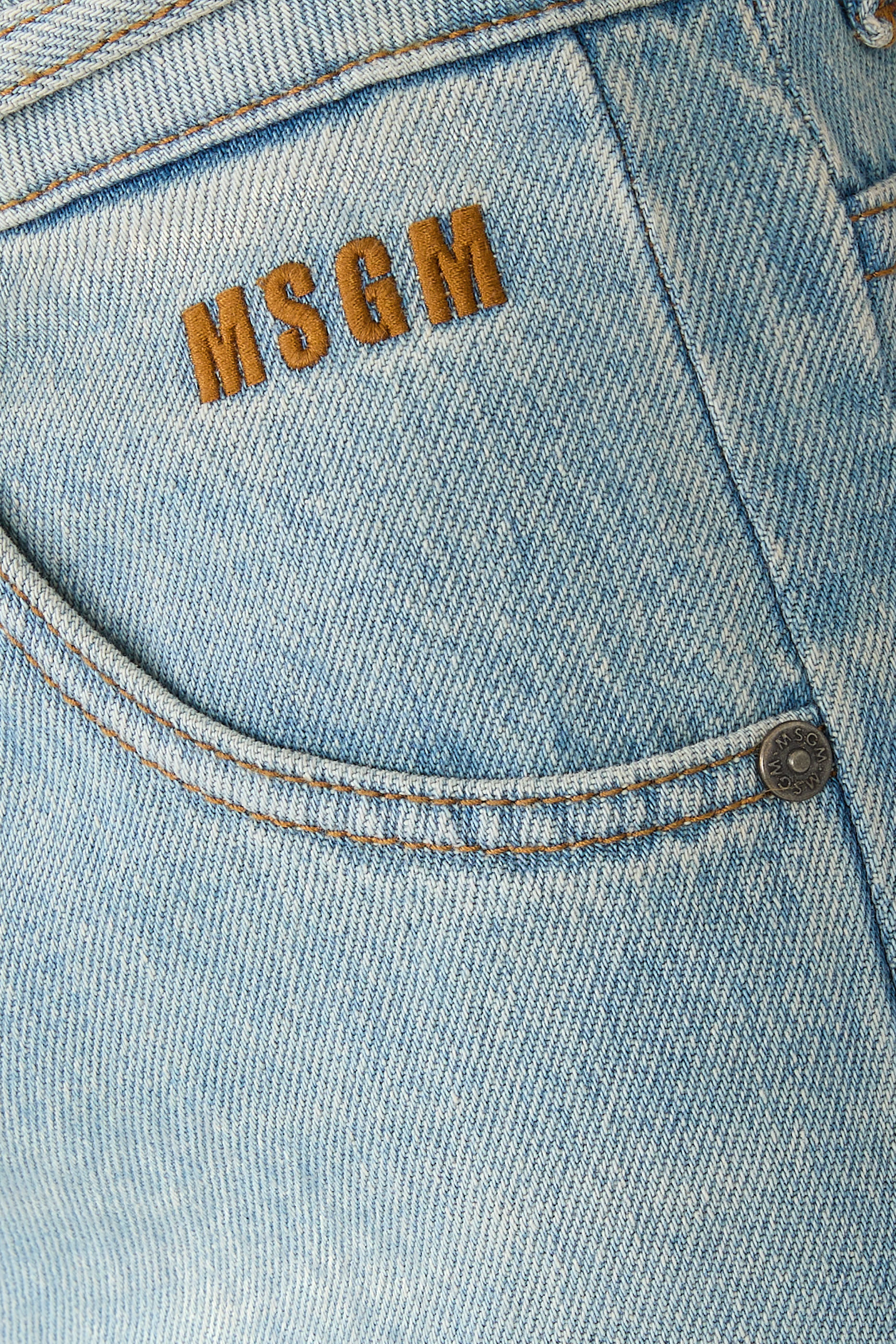 Wide-Leg Denim Trousers