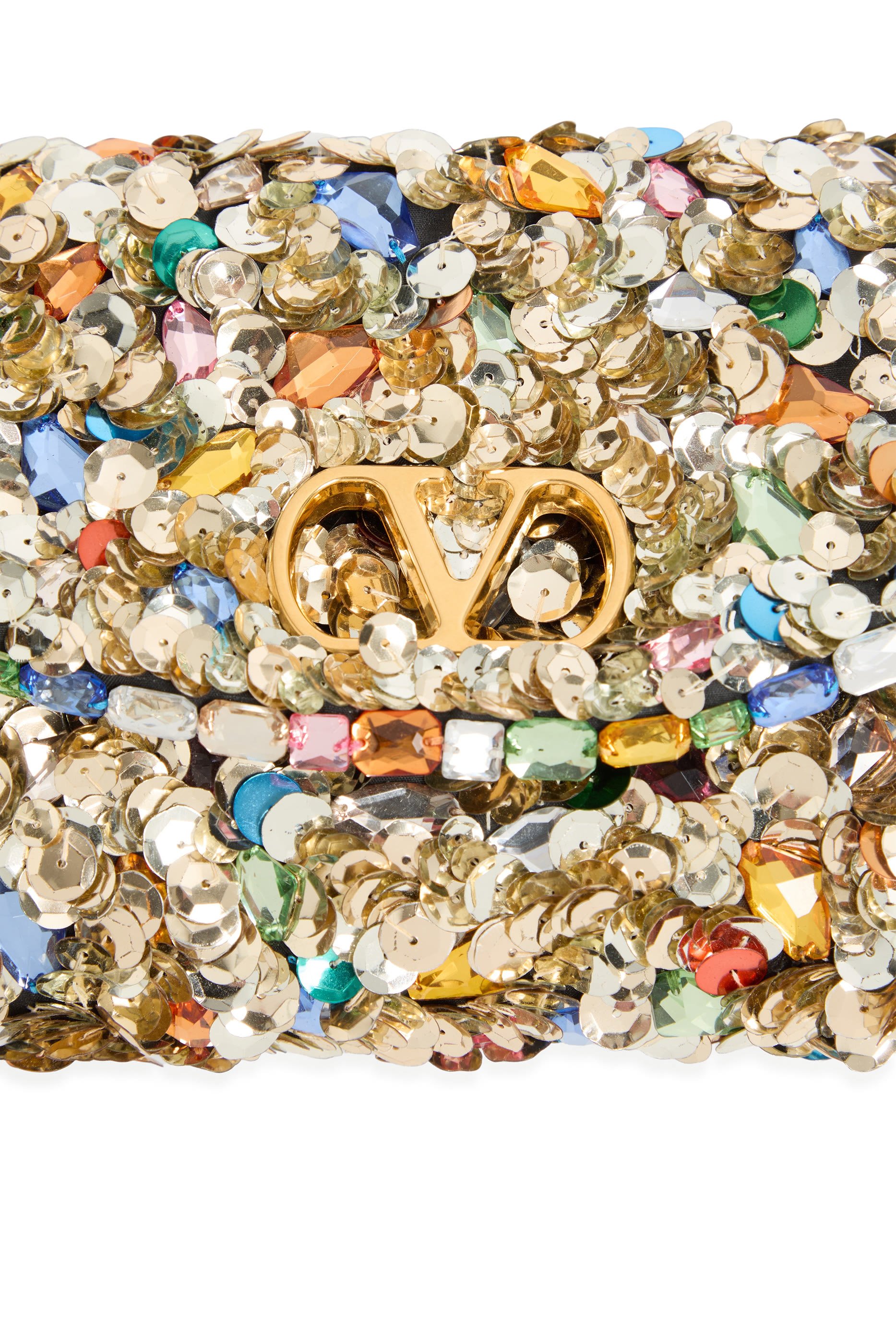 DeVain Embroidered Small Shoulder Bag