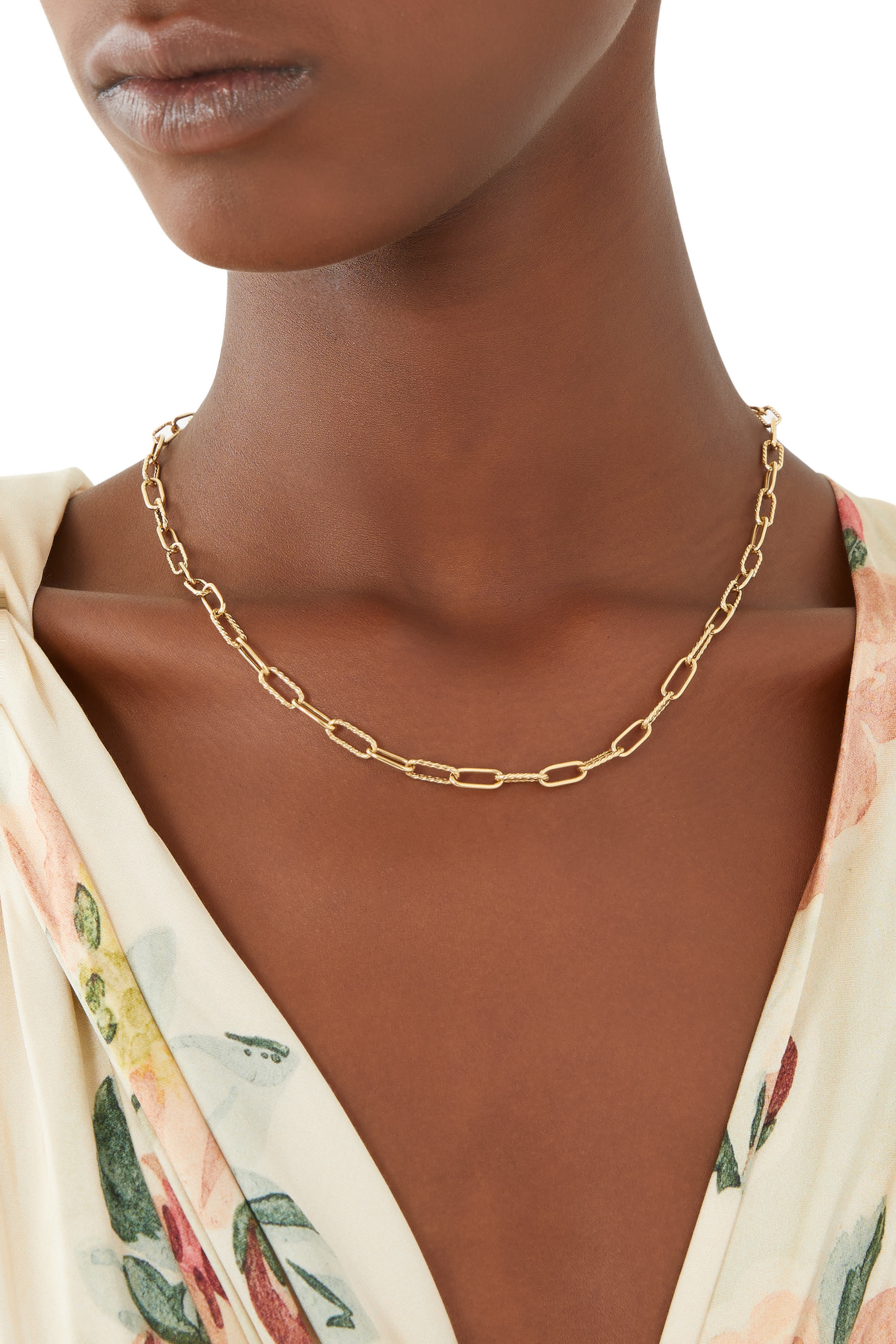 Madison 18in Chain Necklace, 18k Yellow Gold