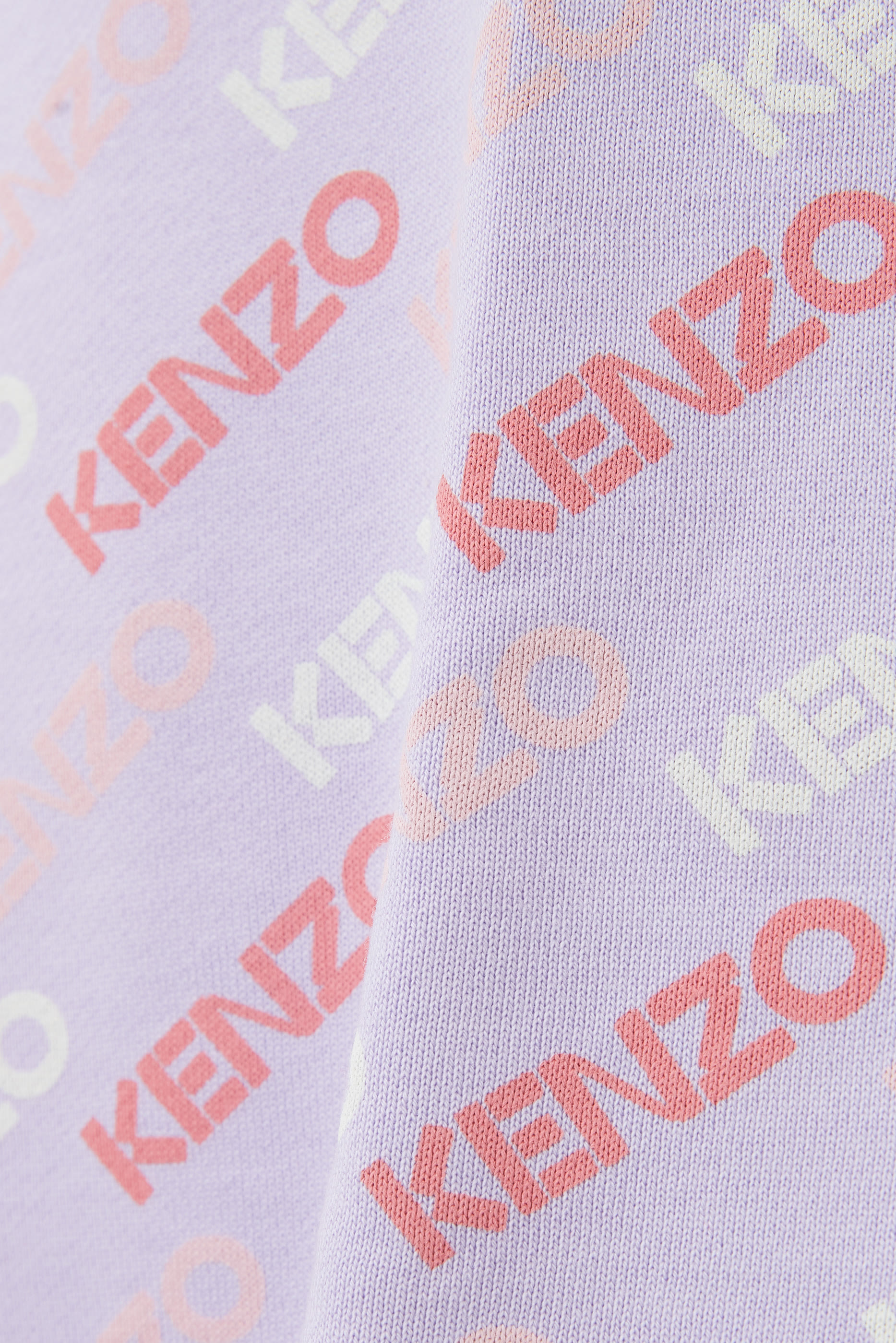 All-Over Logo Printed Flared Skirt