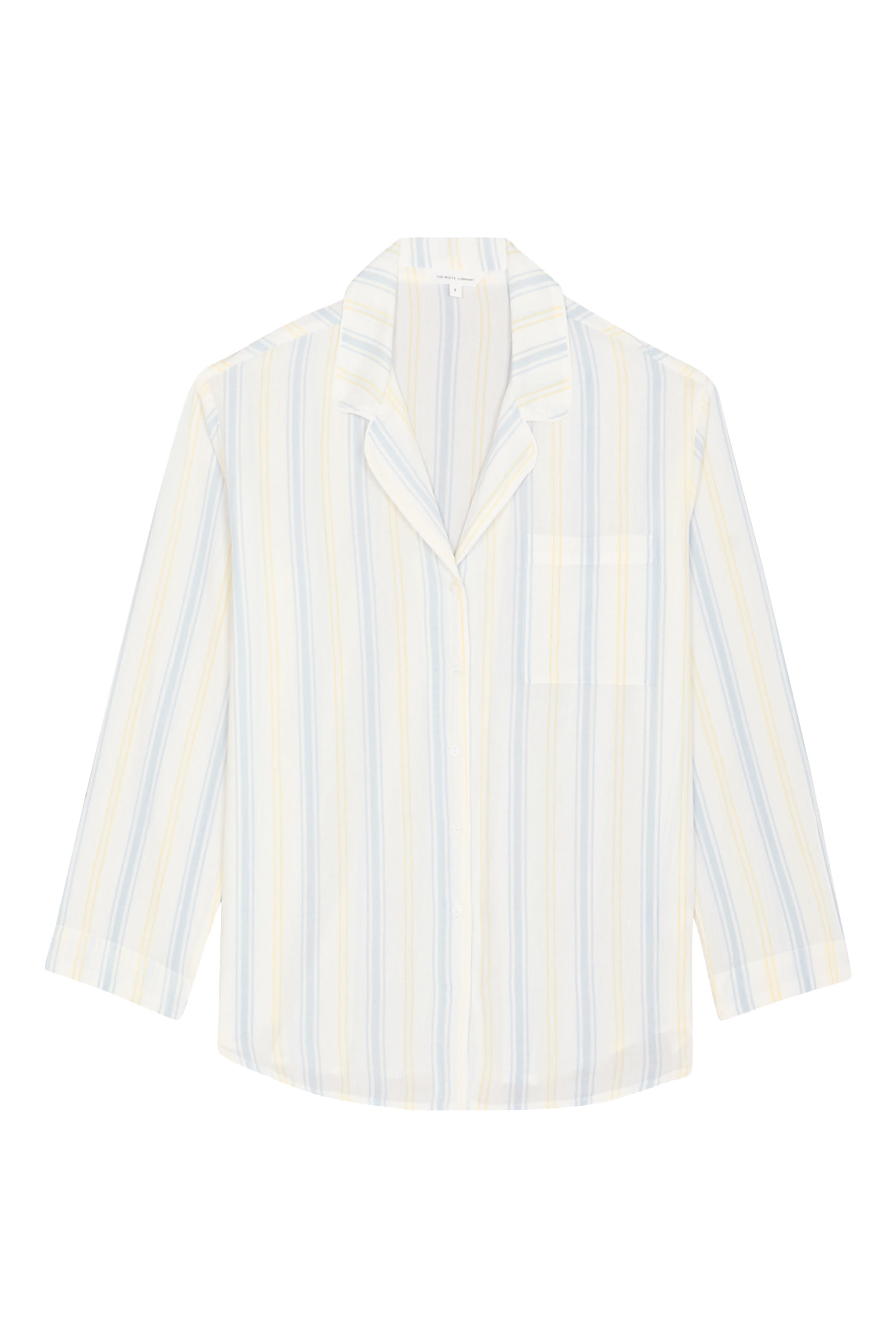  Organic Cotton Stripe Relaxed Pajama Shirt
