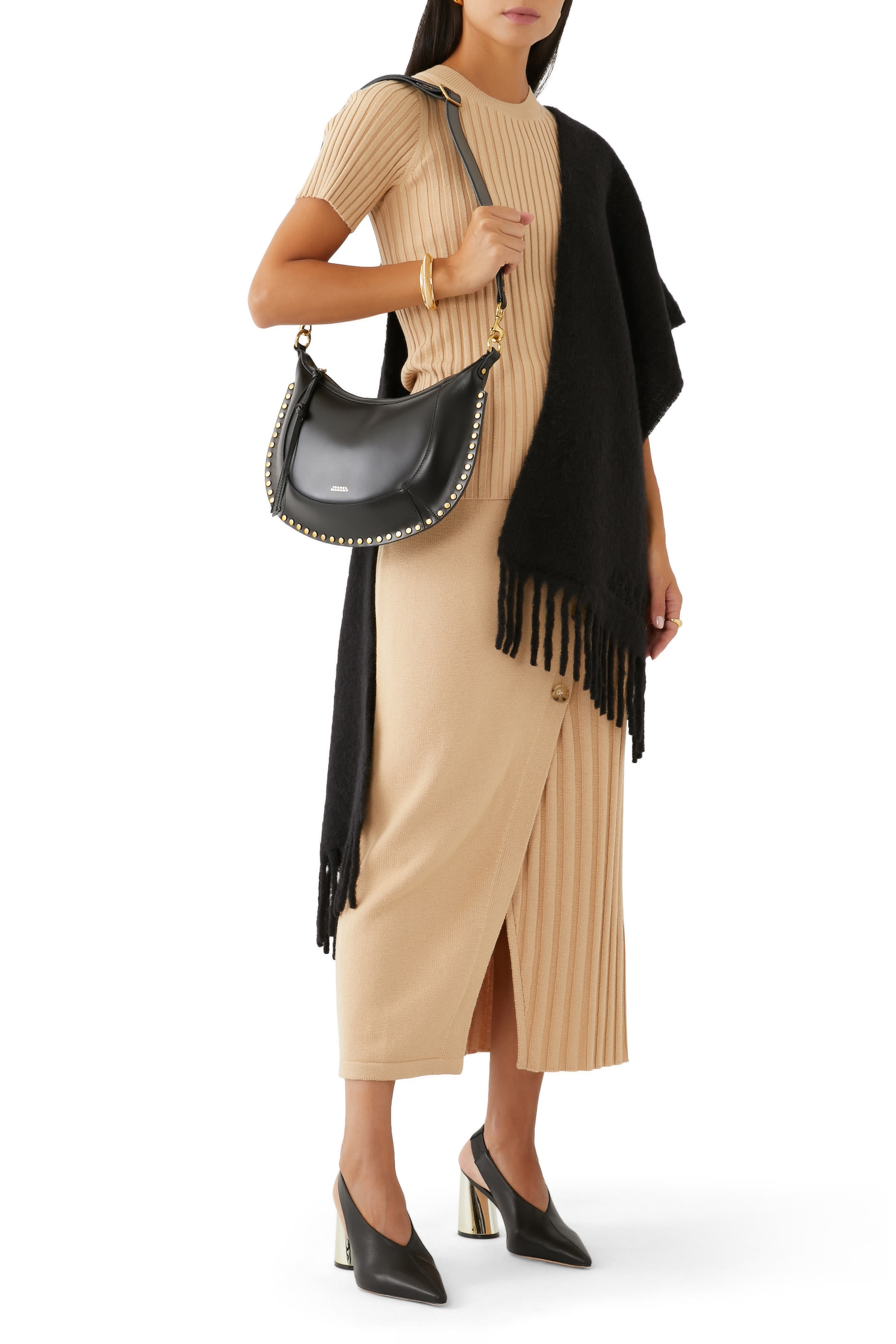 Naoko Studded Leather Bag